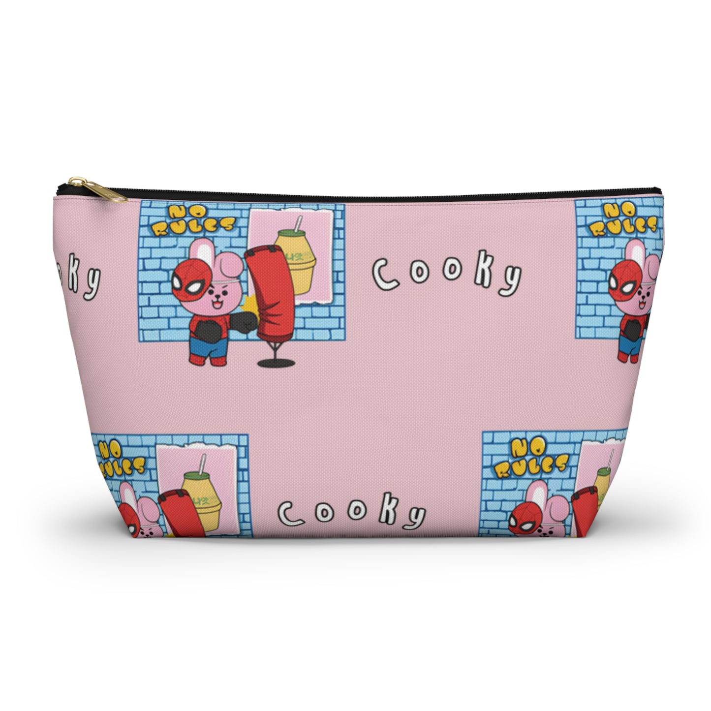 BT21 Cooky Pink Pattern Travel Bag
