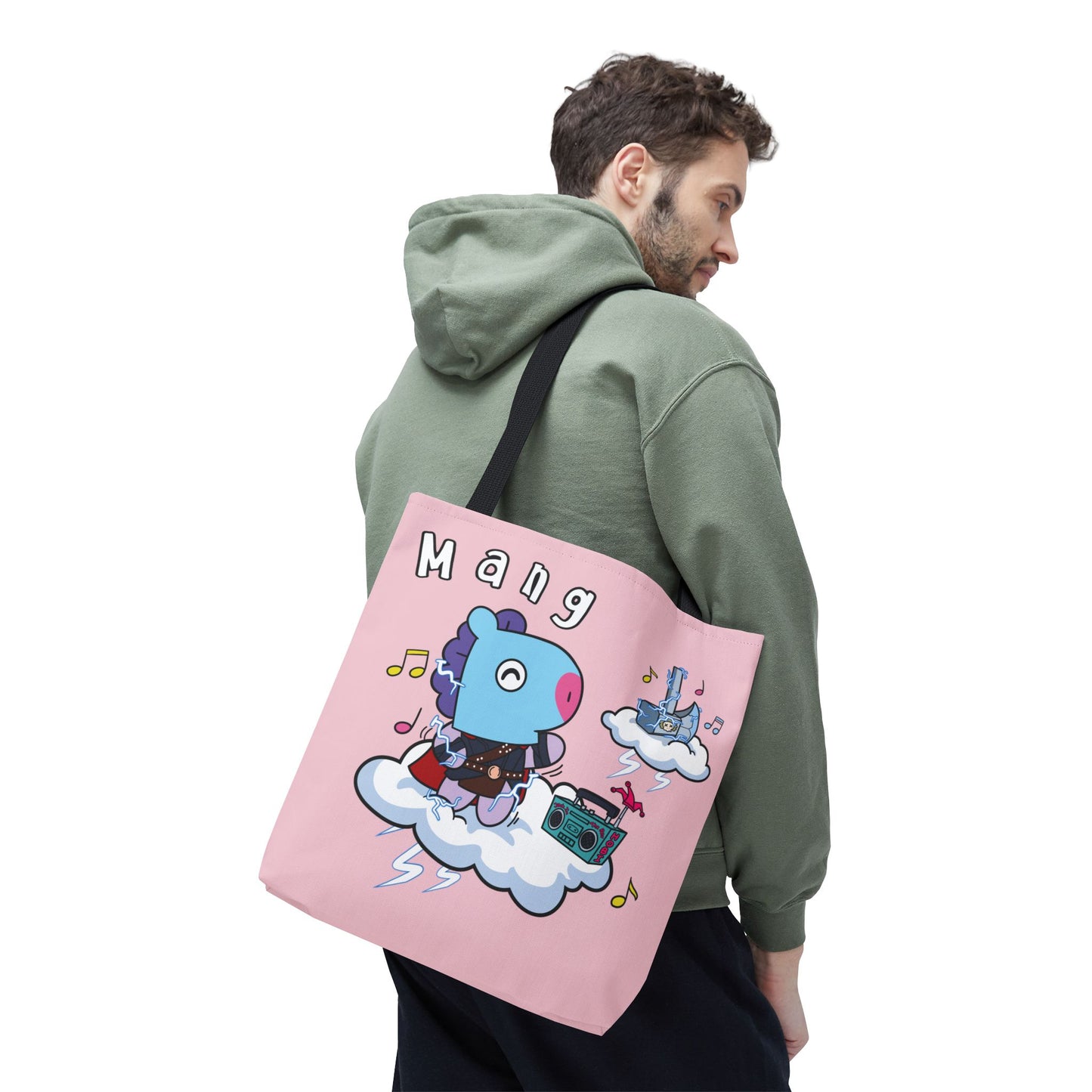 BT21 Mang Pink Tote Bag Single Design
