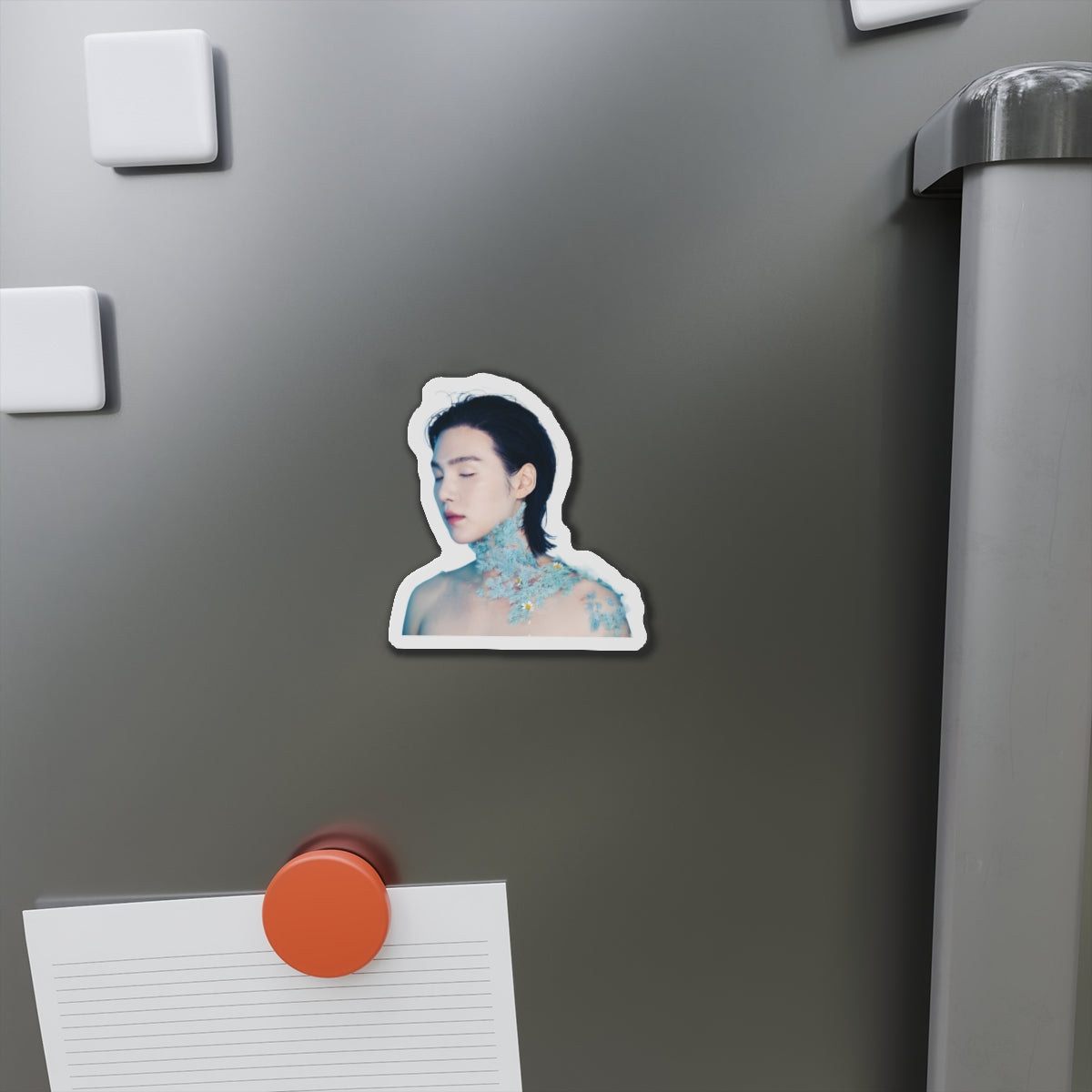 Yoongi Covered in Flowers August D D-Day Album Magnet