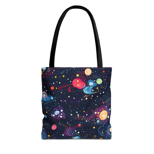 Colorful Space Pattern Tote Bag Design 4