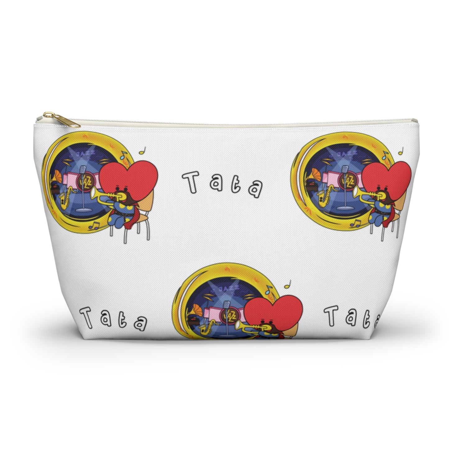 BT21 Tata White Pattern Travel Bag