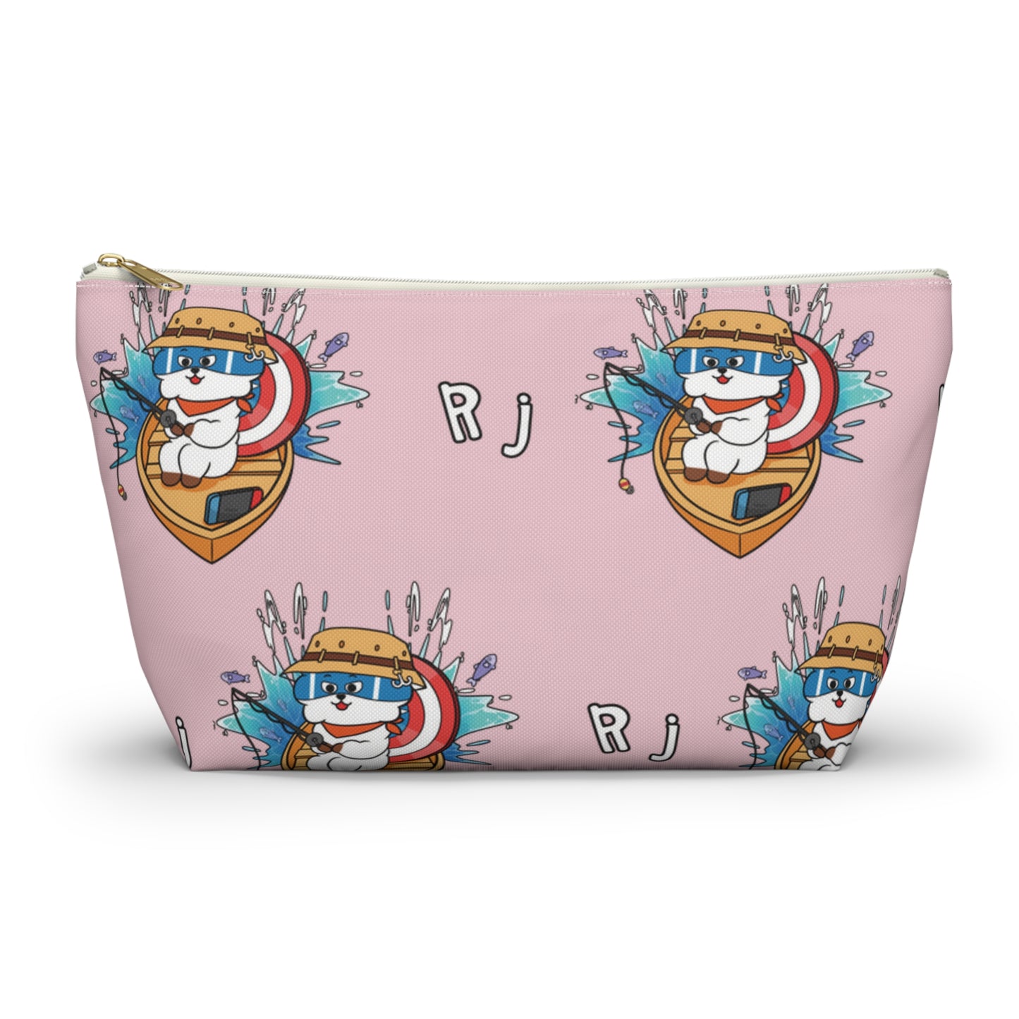 BT21 RJ Pink Pattern Travel Bag