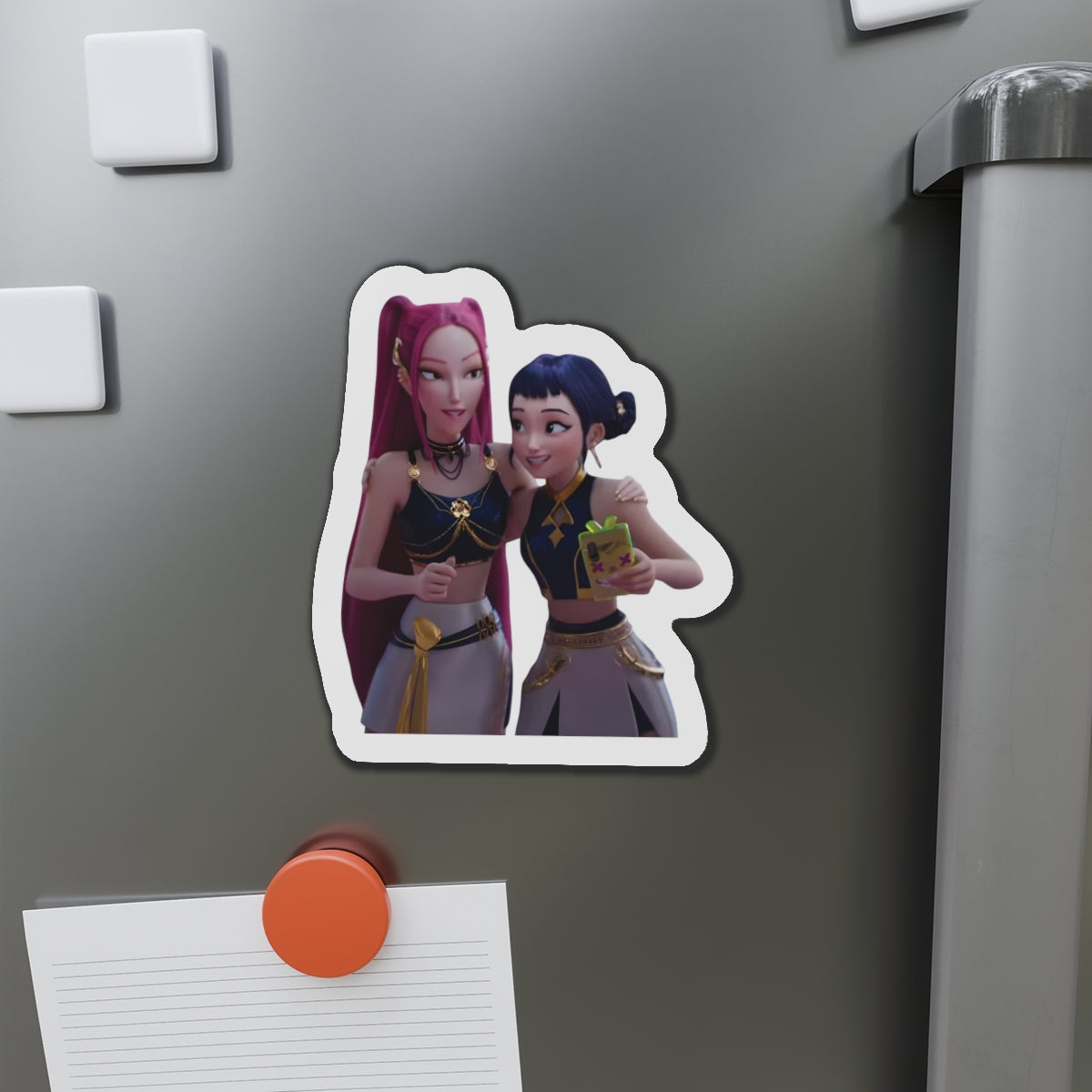 Kpop Demon Hunters Huntrix Mira And Zoey Golden Magnet