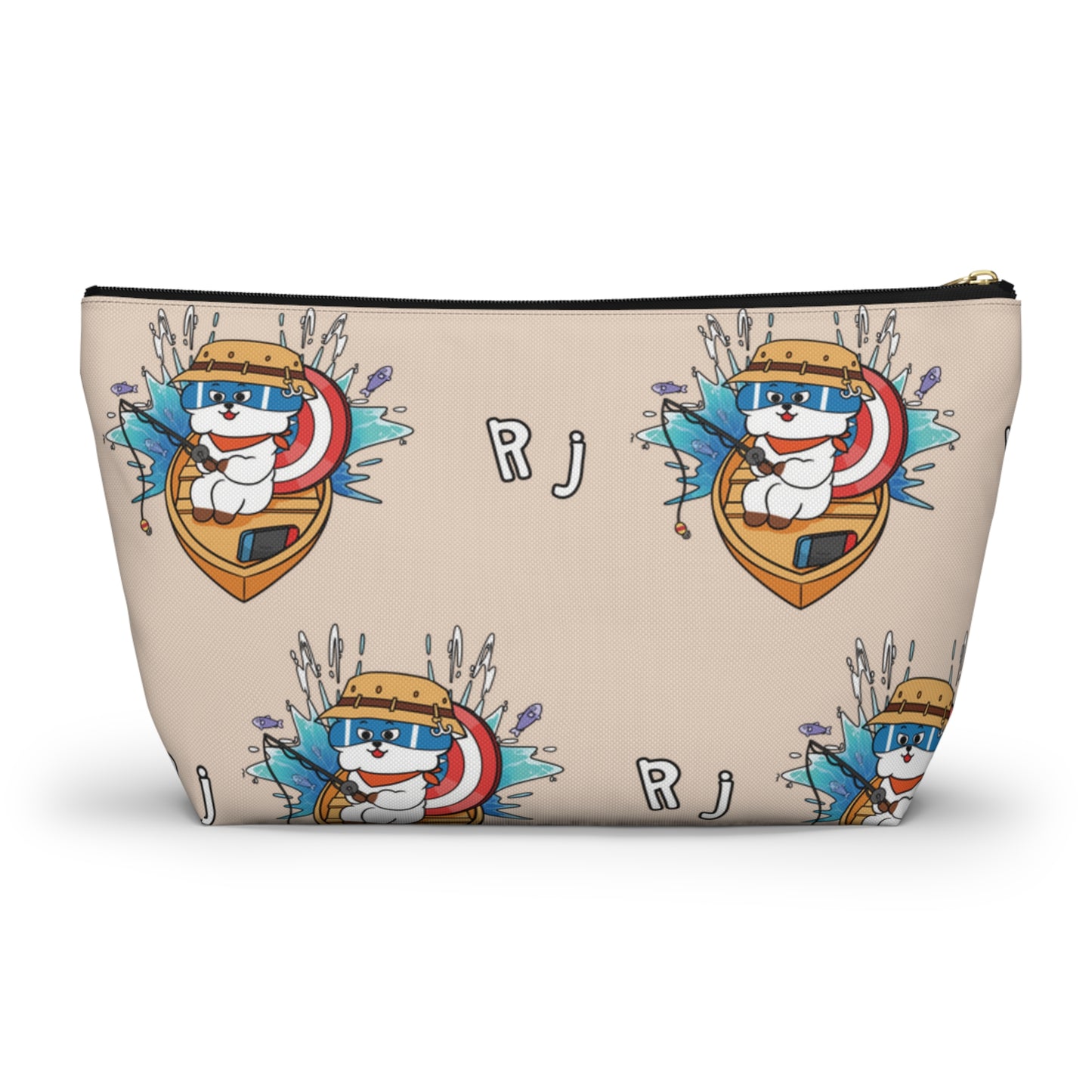 BT21 RJ Beige Pattern Travel Bag
