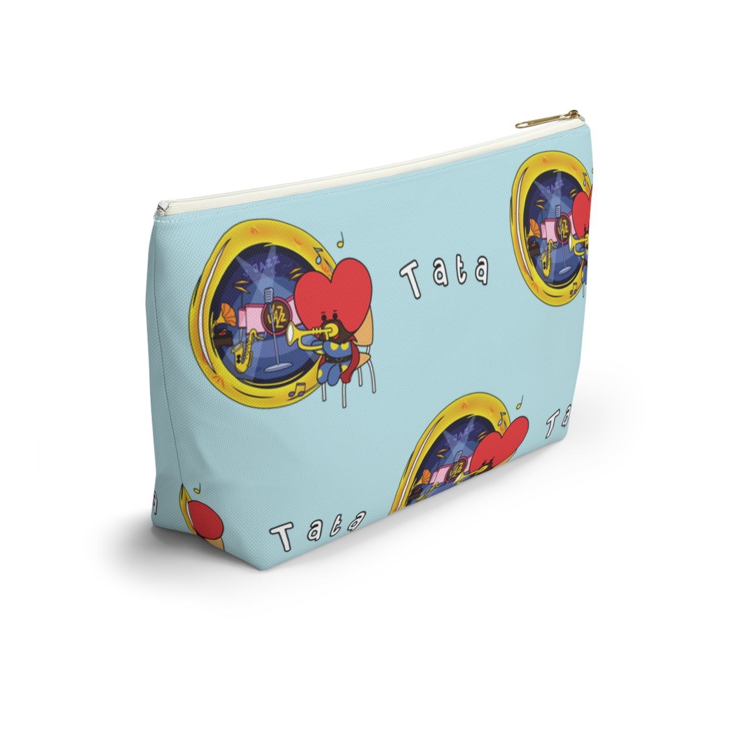 BT21 Tata Blue Pattern Travel Bag