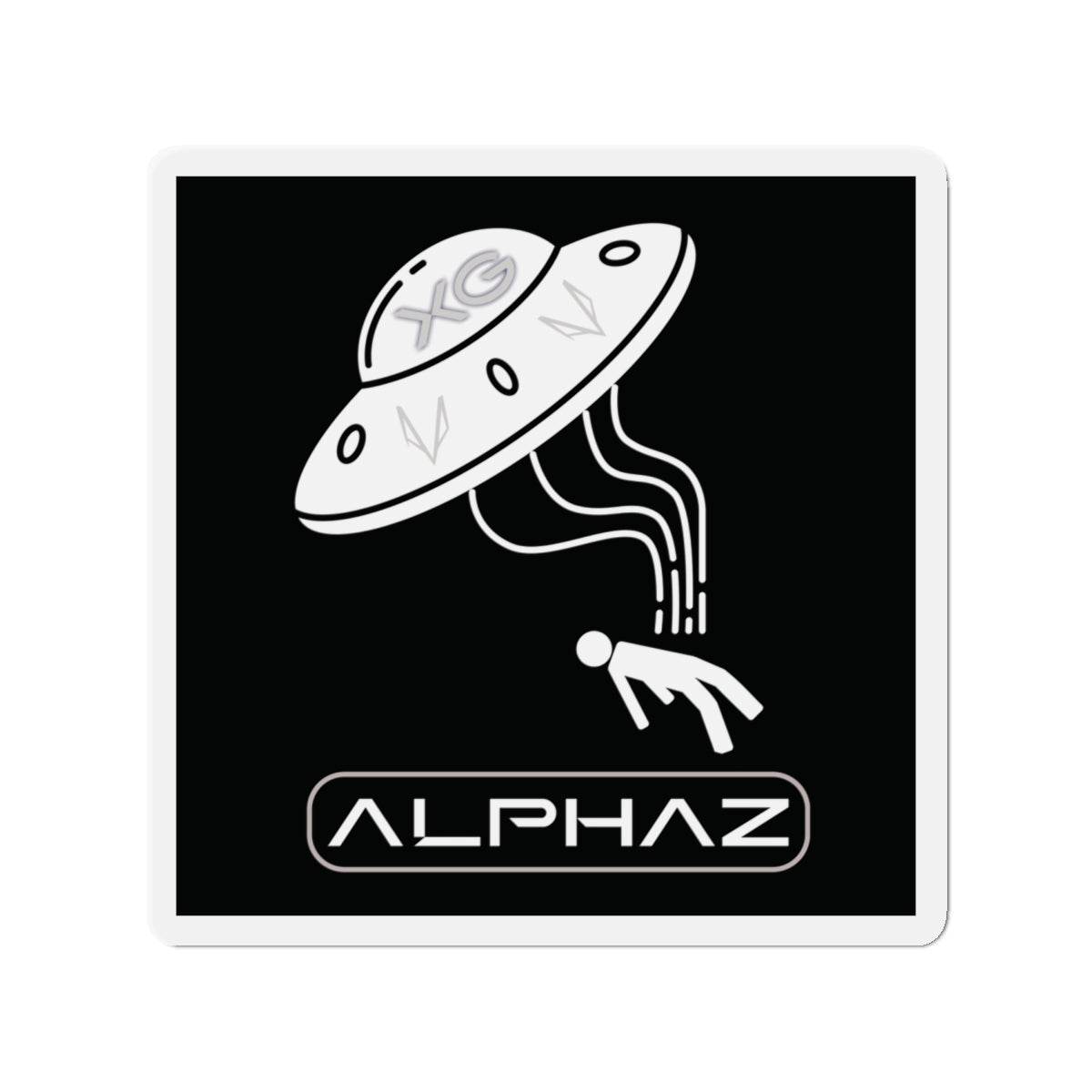 Black XG Alphaz Spaceship Magnet