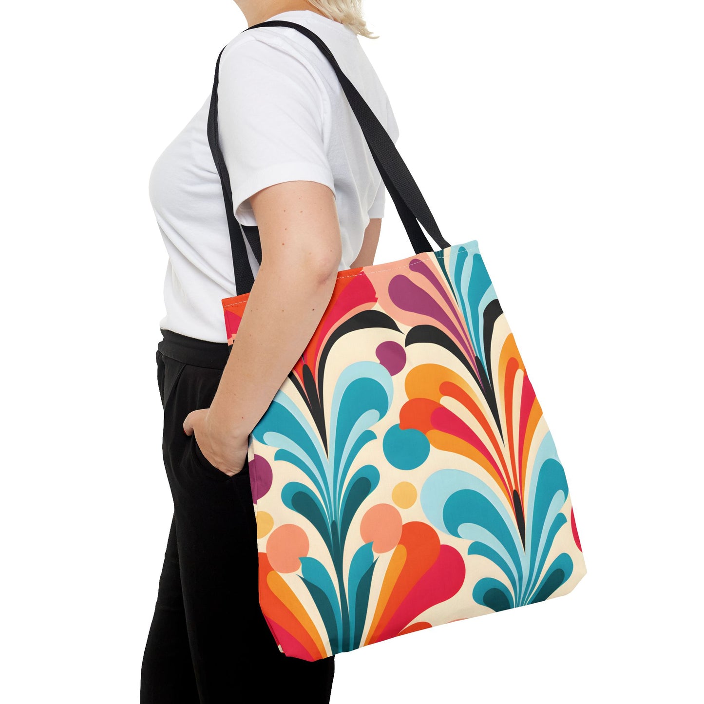Retro Pattern Tote Bag Design 7