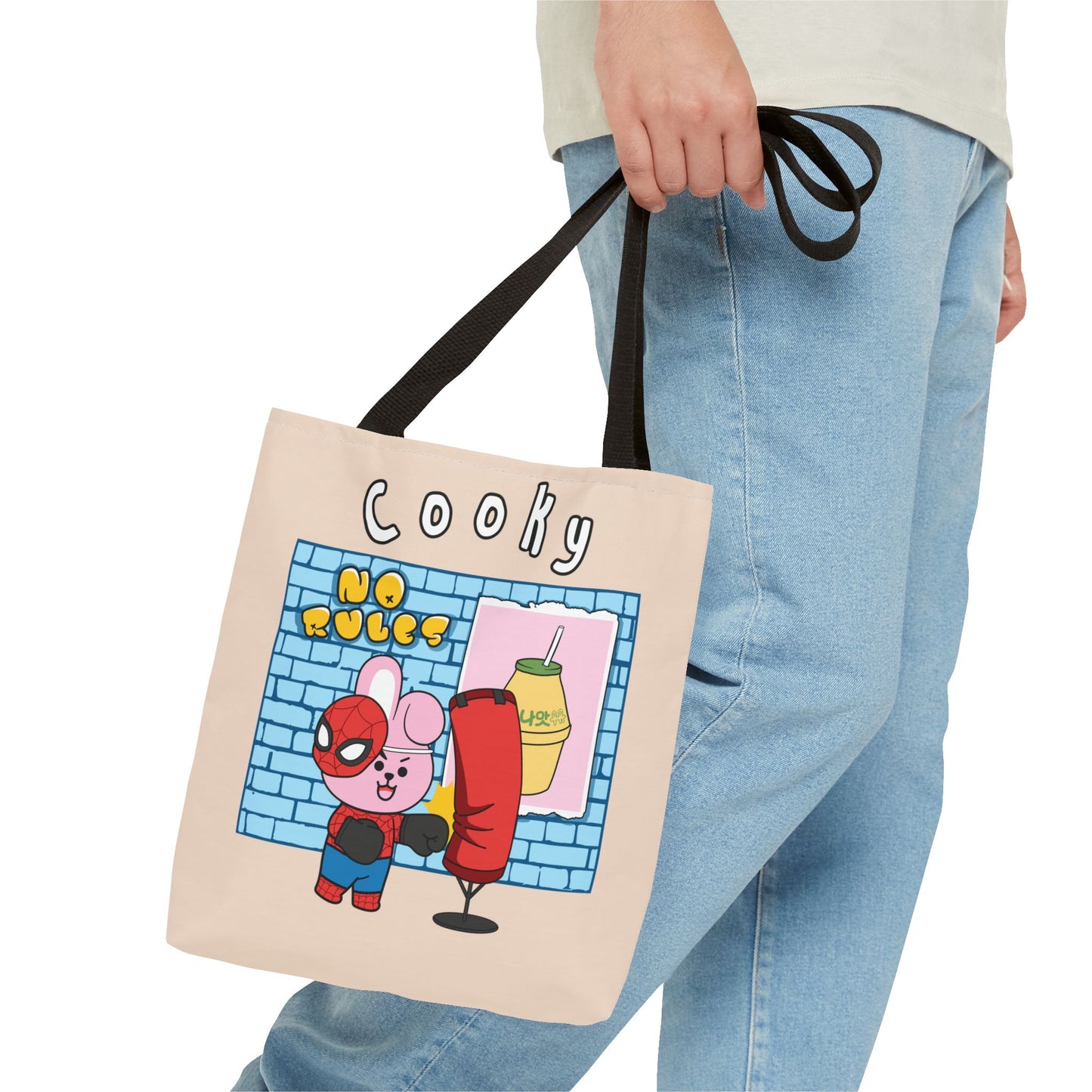 BT21 Cooky Beige Tote Bag Single Design