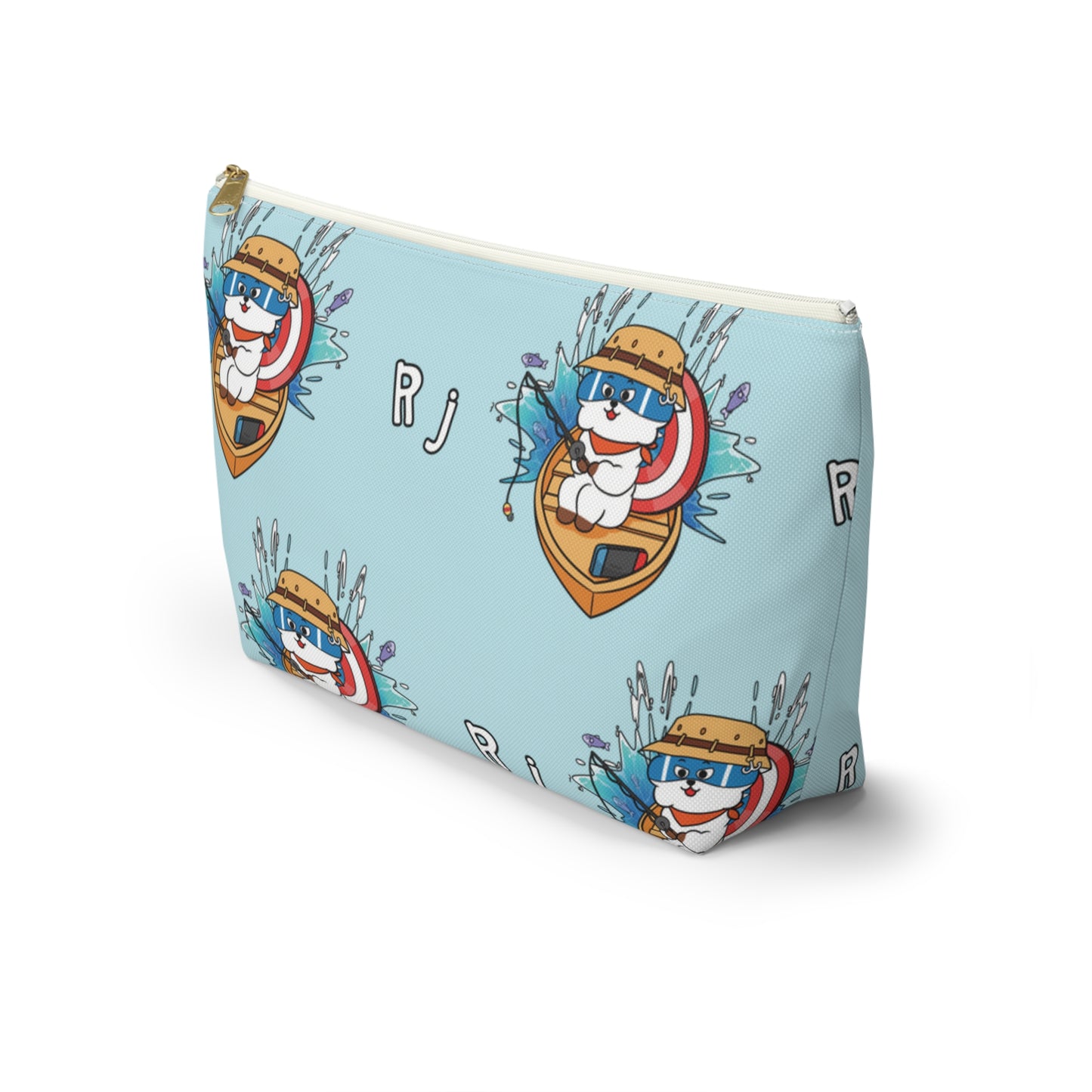 BT21 RJ Blue Pattern Travel Bag