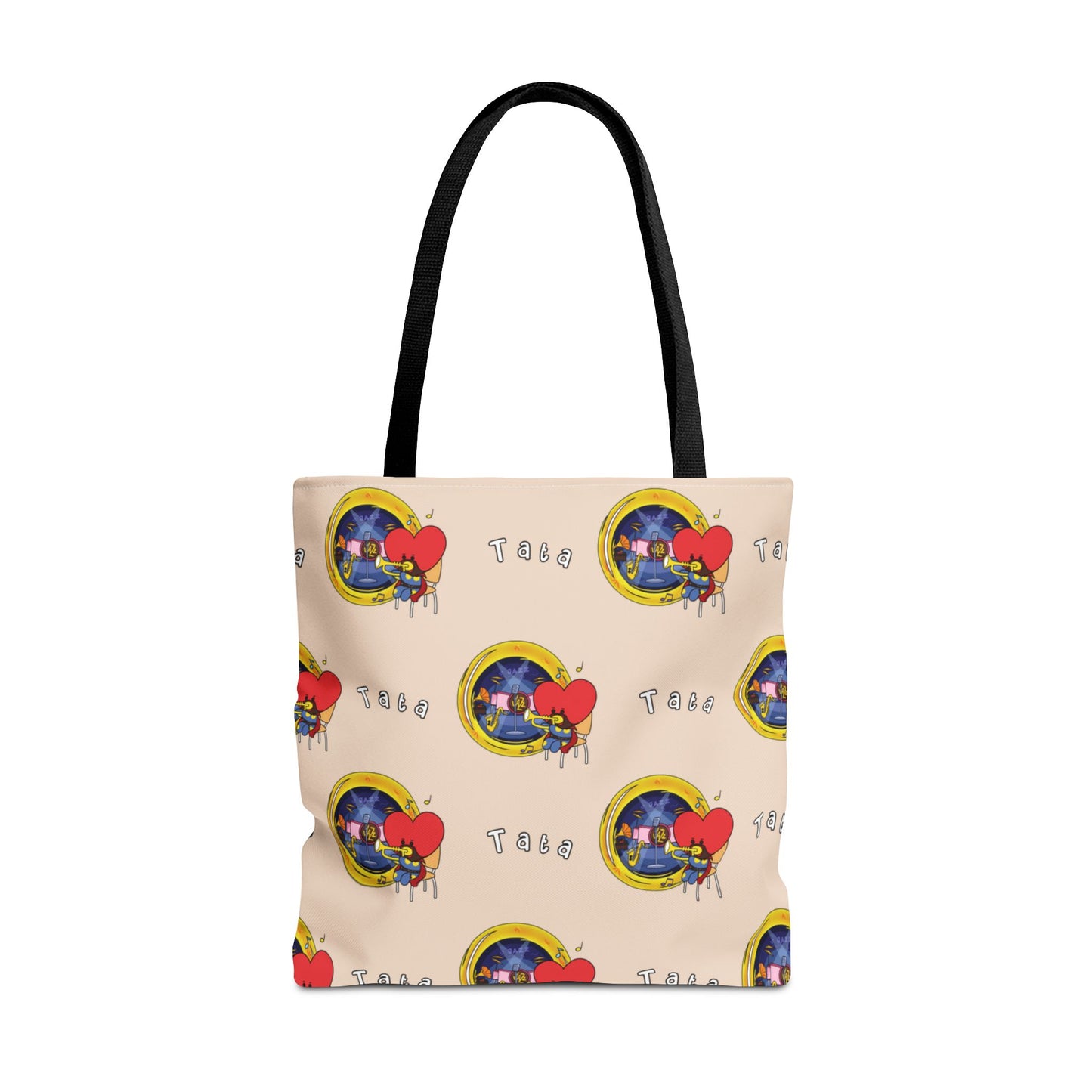 BT21 Tata Beige Tote Bag Pattern Design