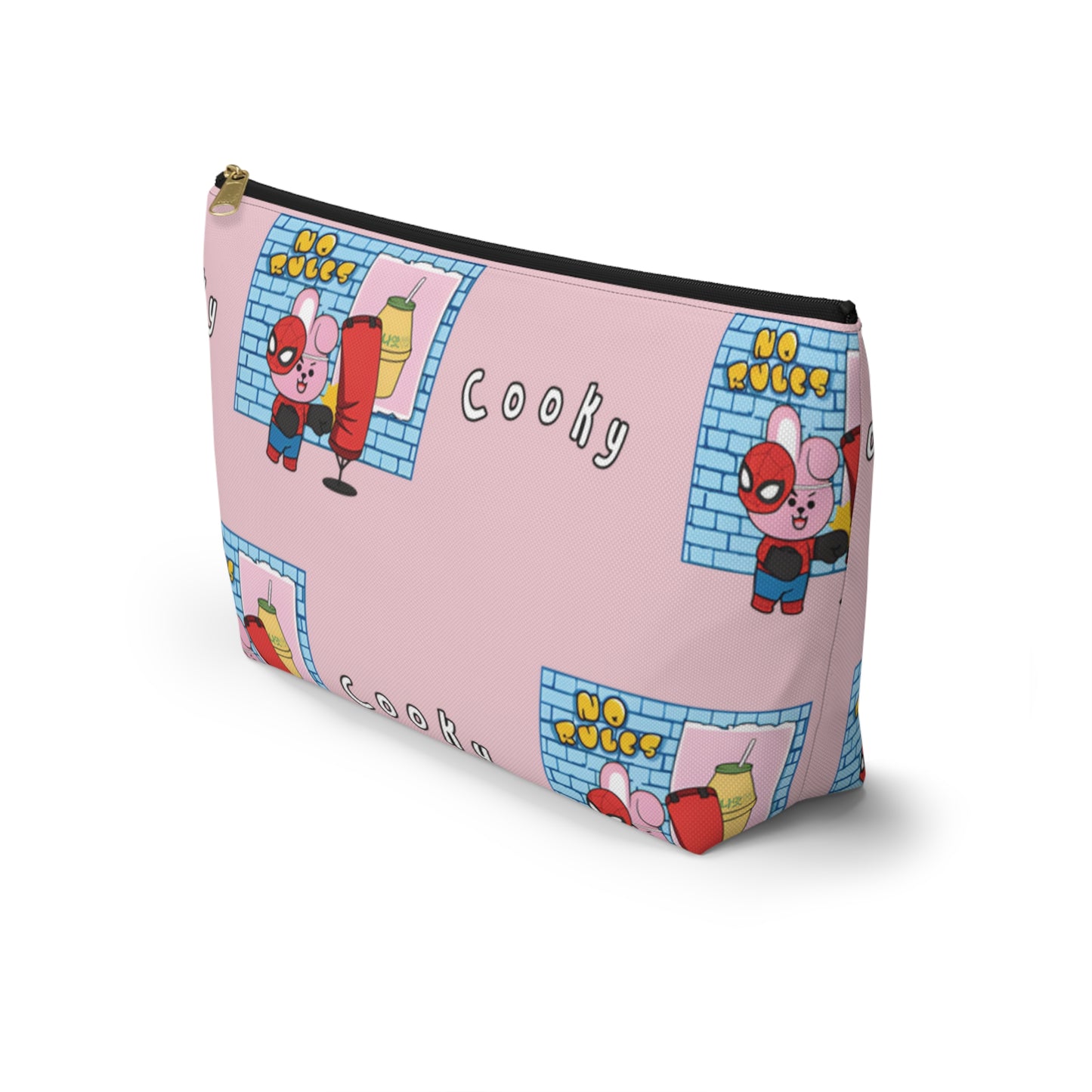 BT21 Cooky Pink Pattern Travel Bag