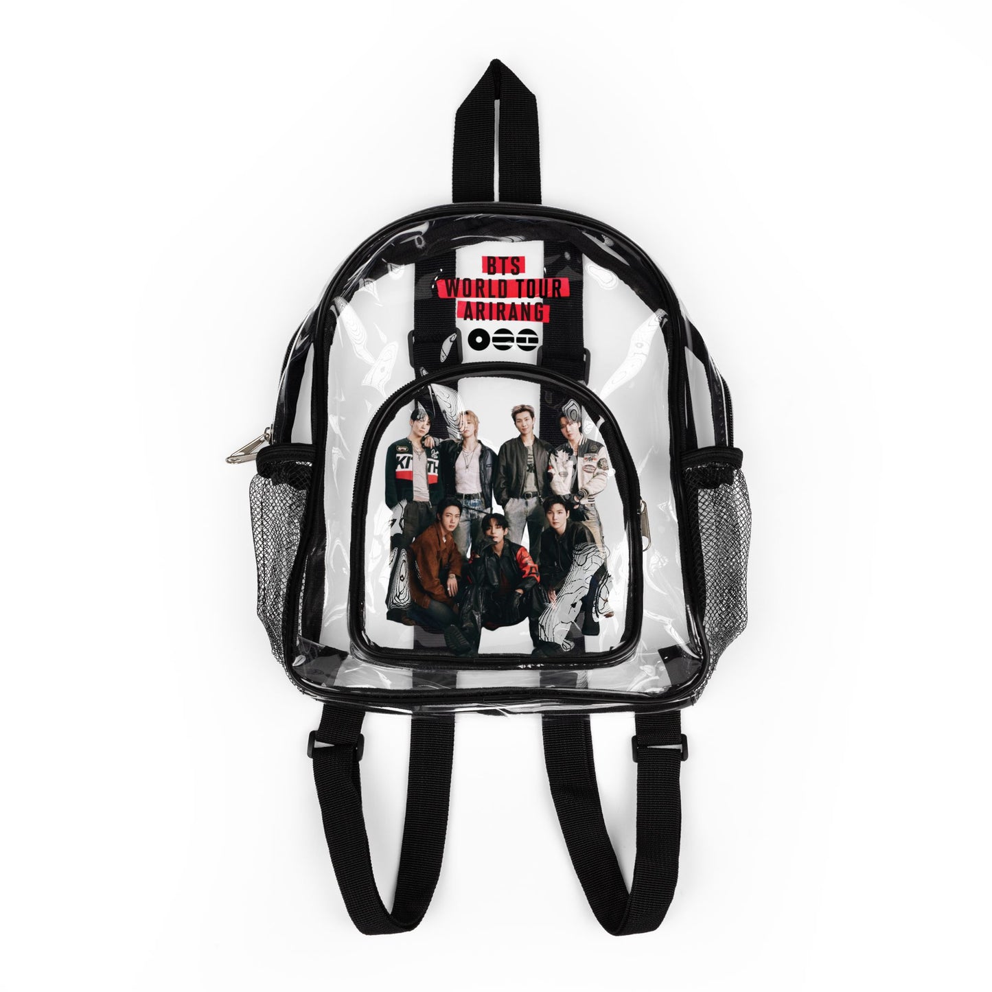 BTS GQ Arirang 2026 World Tour Clear Backpack (Fully Clear) — Stadium Approved