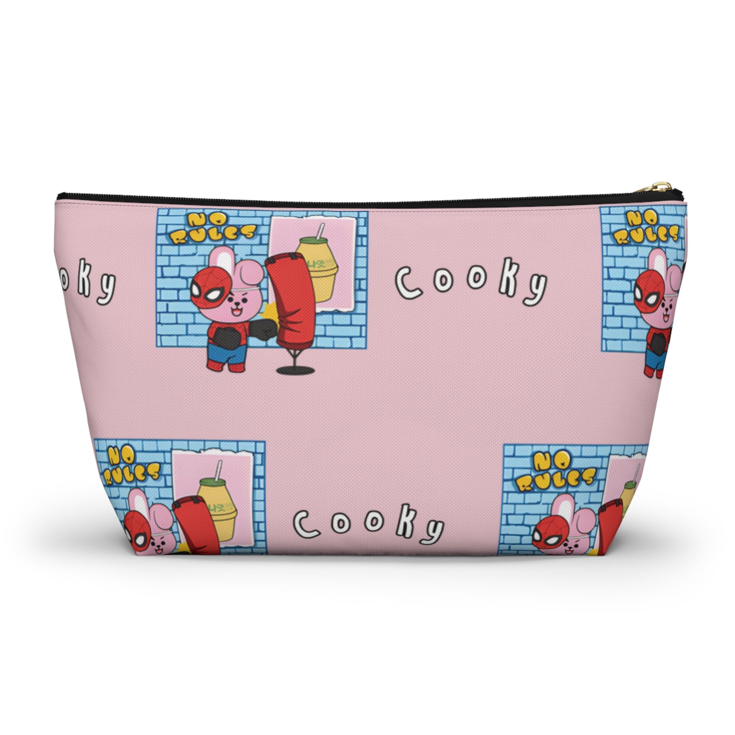BT21 Cooky Pink Pattern Travel Bag