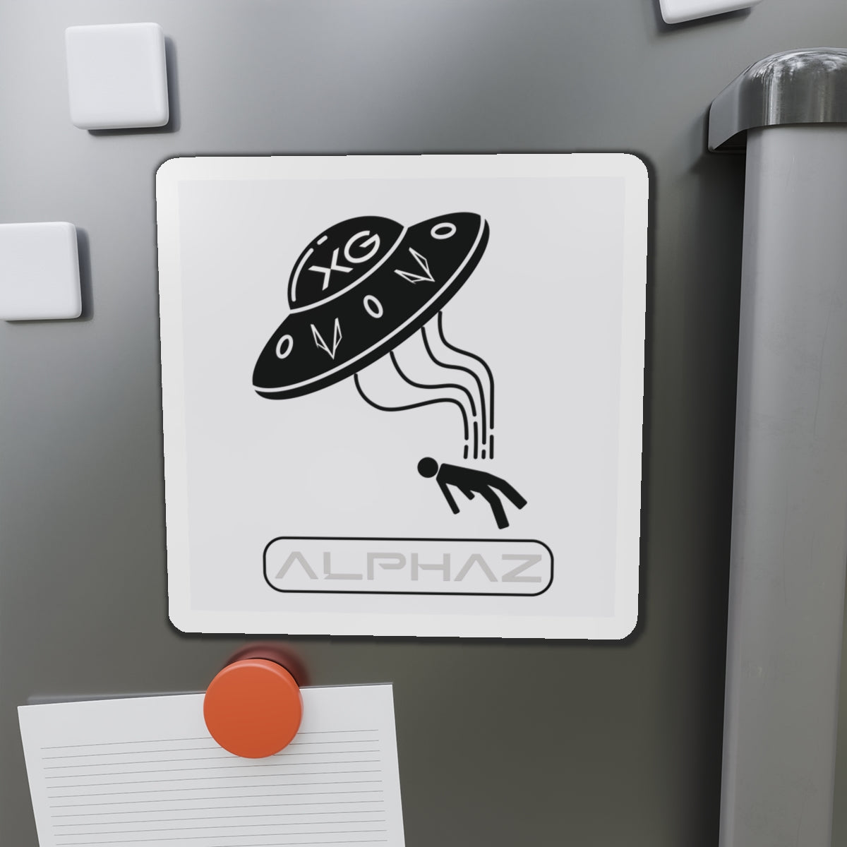 Light Gray XG Jurin Spaceship Magnet