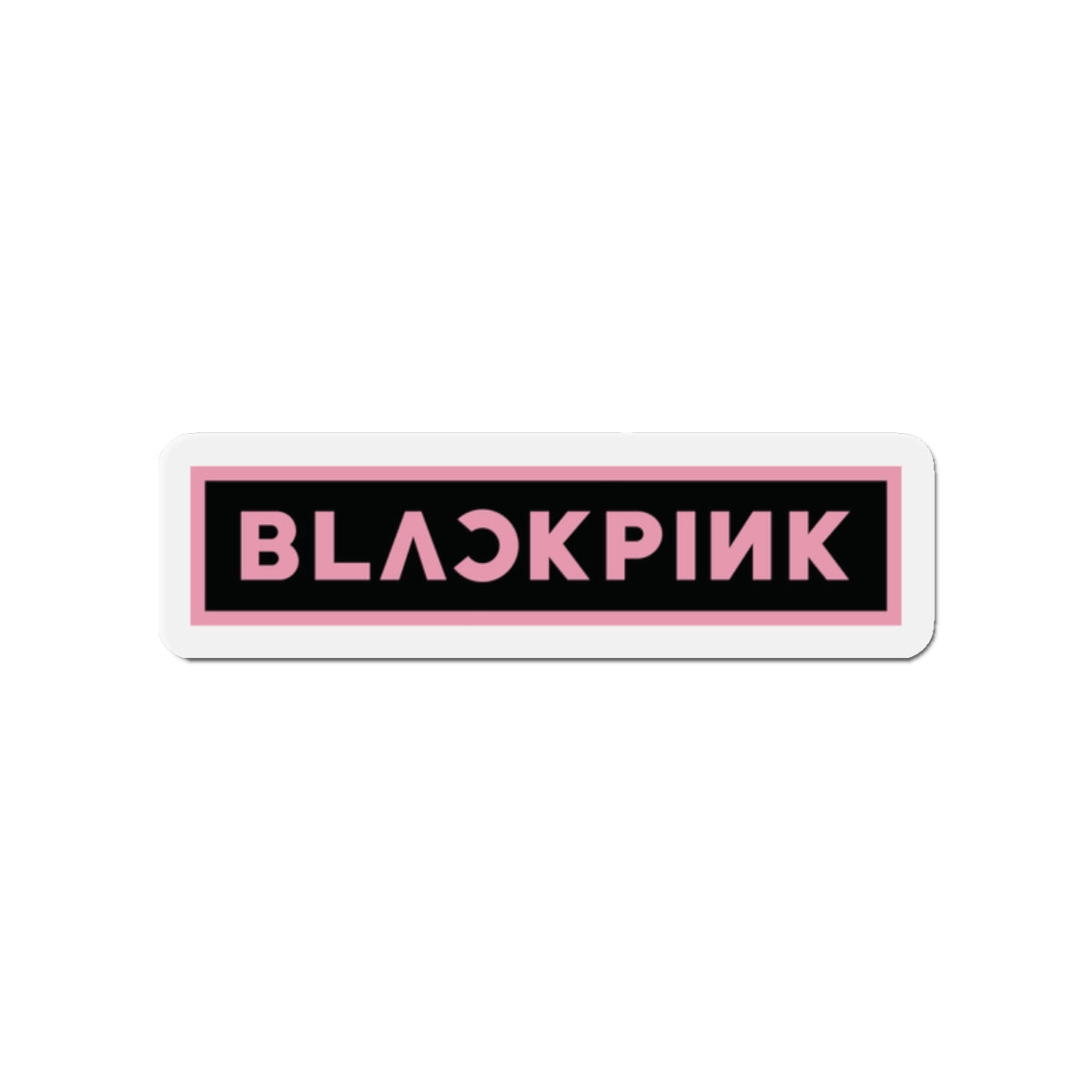 Black Pink Logo Magnet