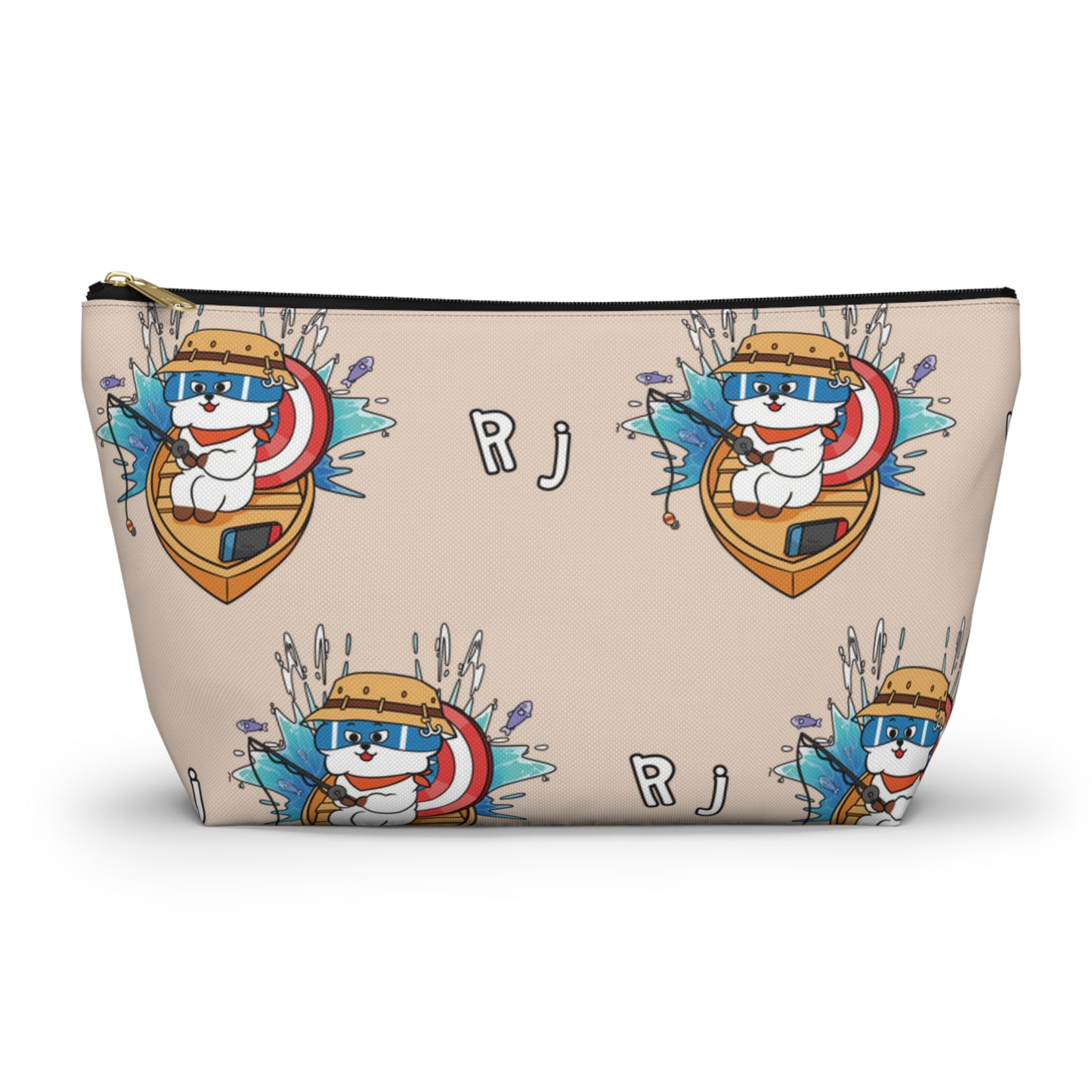 BT21 RJ Beige Pattern Travel Bag