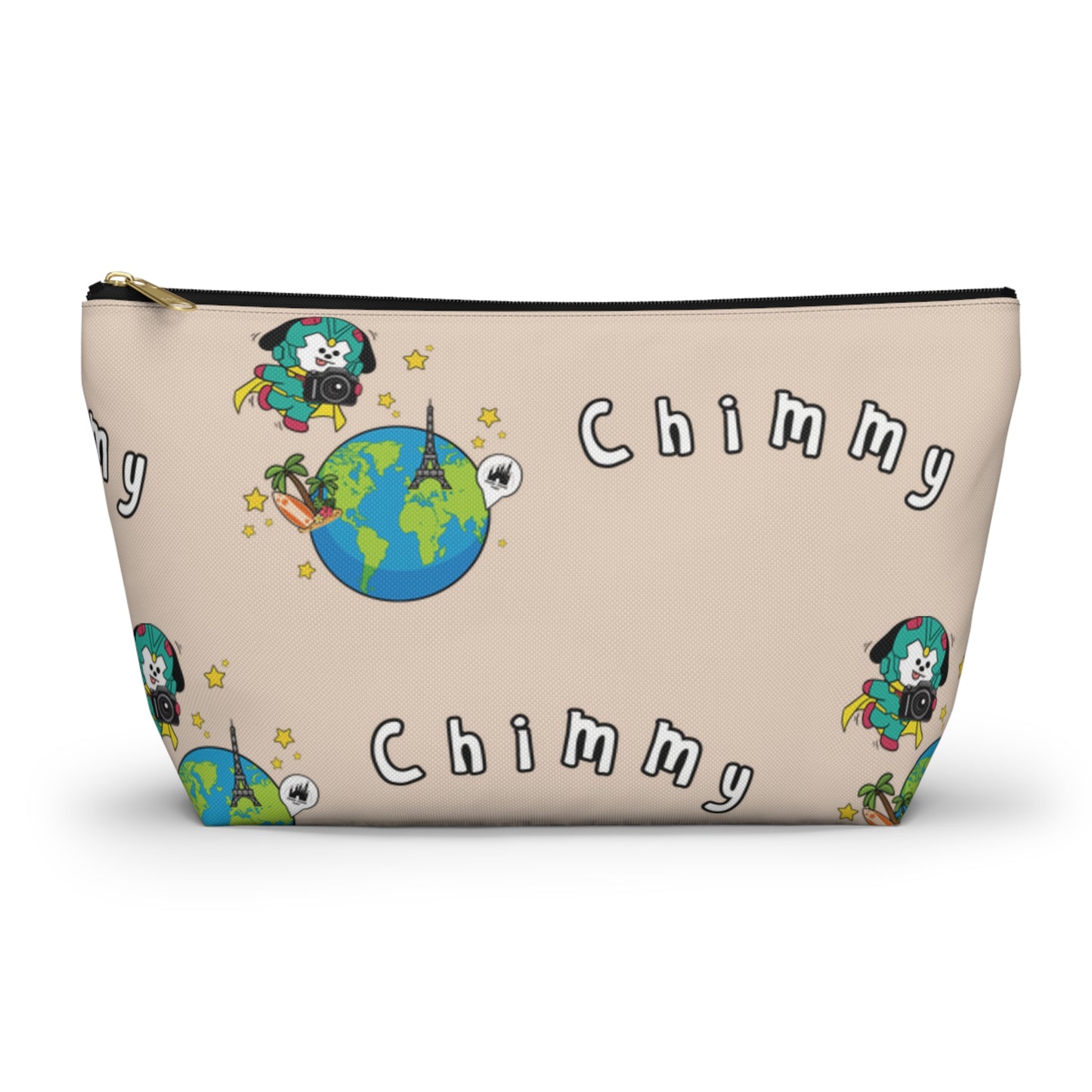 BT21 Chimmy Beige Pattern Travel Bag