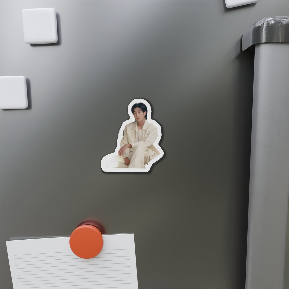 BTS Kim Namjoon Indigo Album Photoshoot Wearing White Magnet