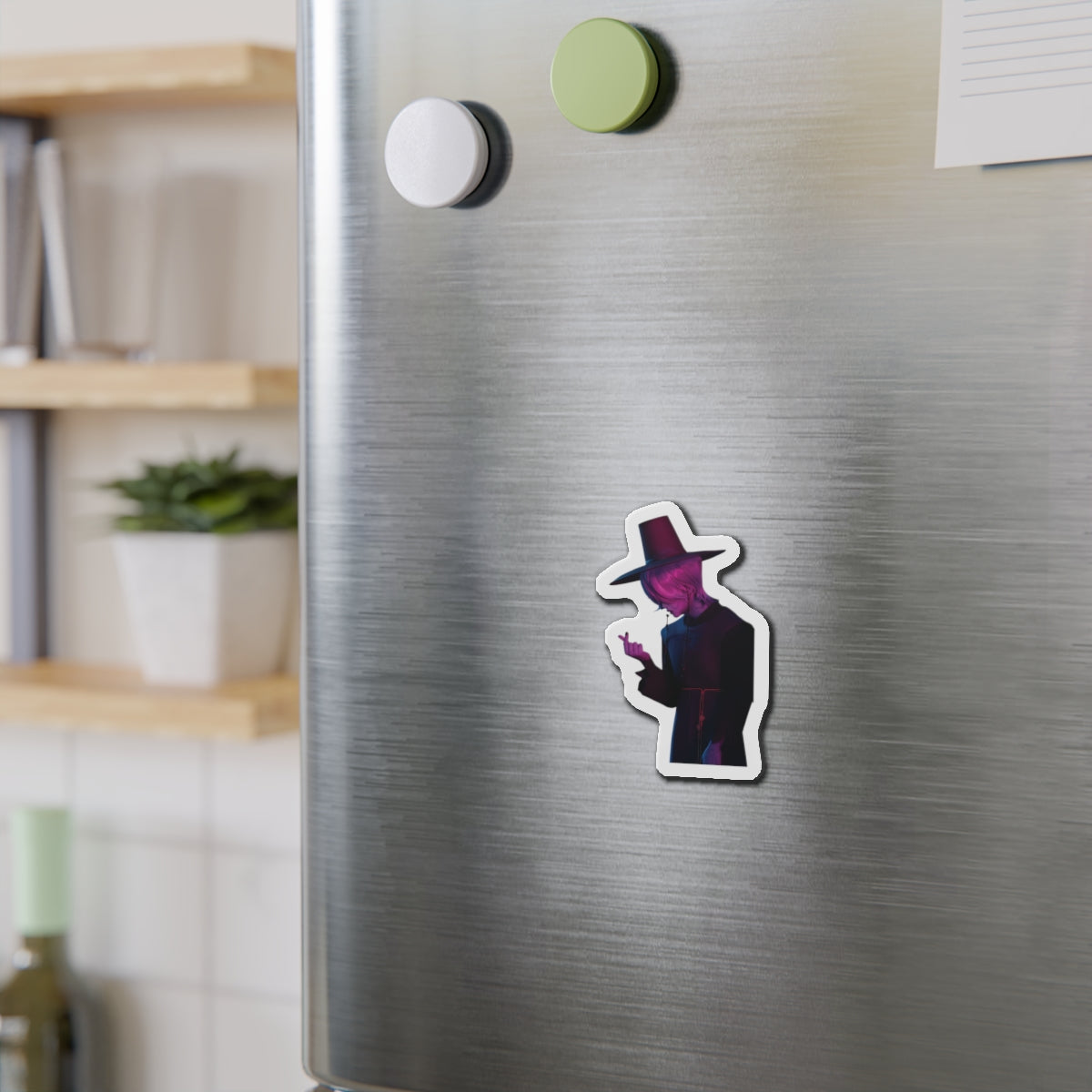 Kpop Demon Hunters Saja Boys Mystery Saja Demon Form Finger Heart Magnet