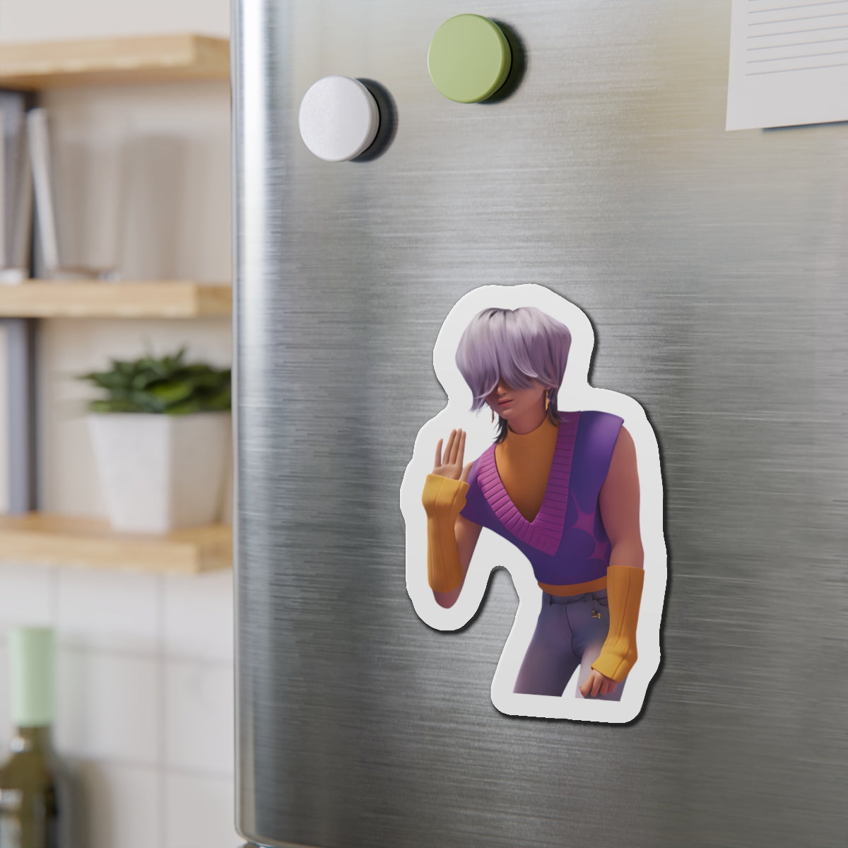 Kpop Demon Hunters Saja Boys Mystery Saja Waving Magnet