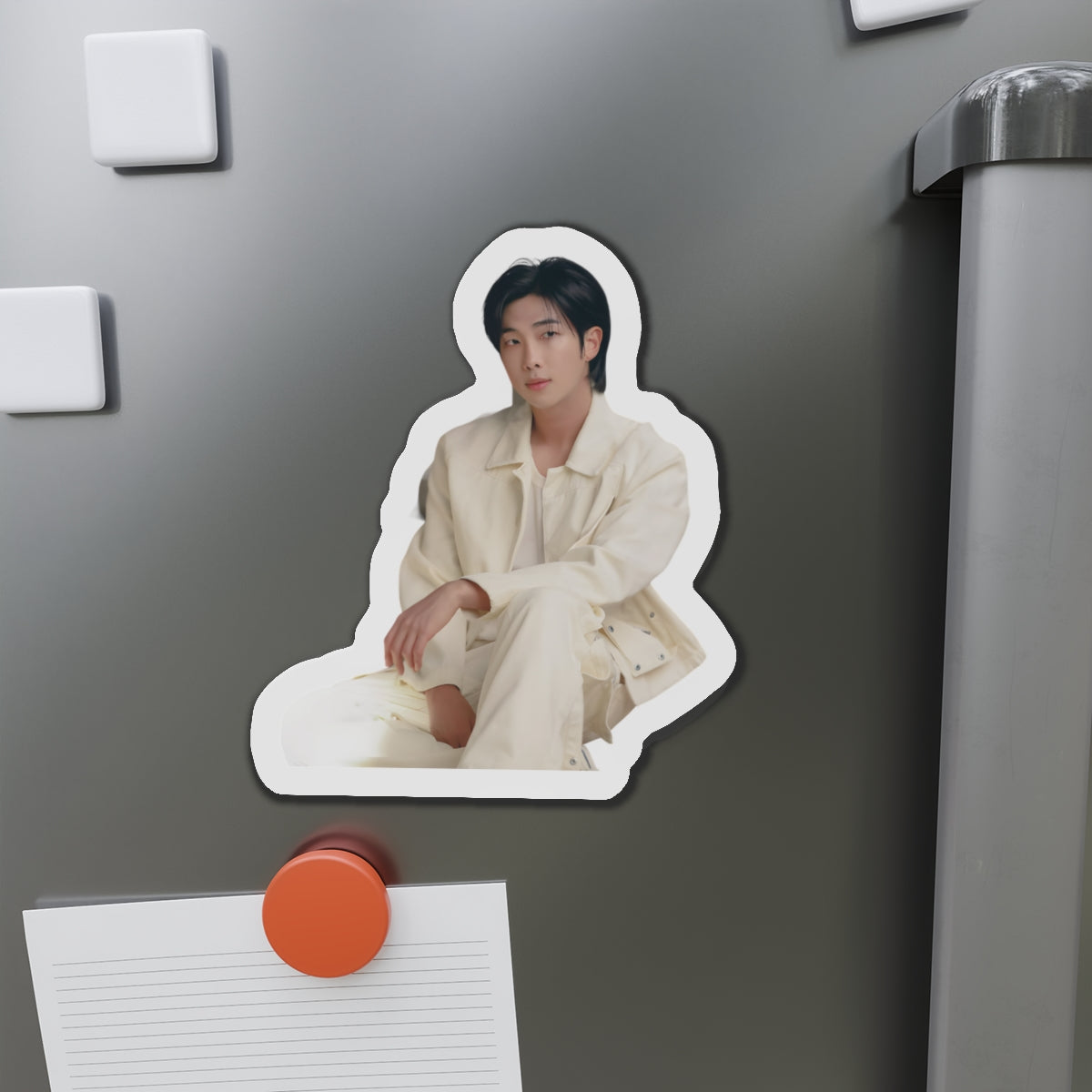 BTS Kim Namjoon Indigo Album Photoshoot Wearing White Magnet