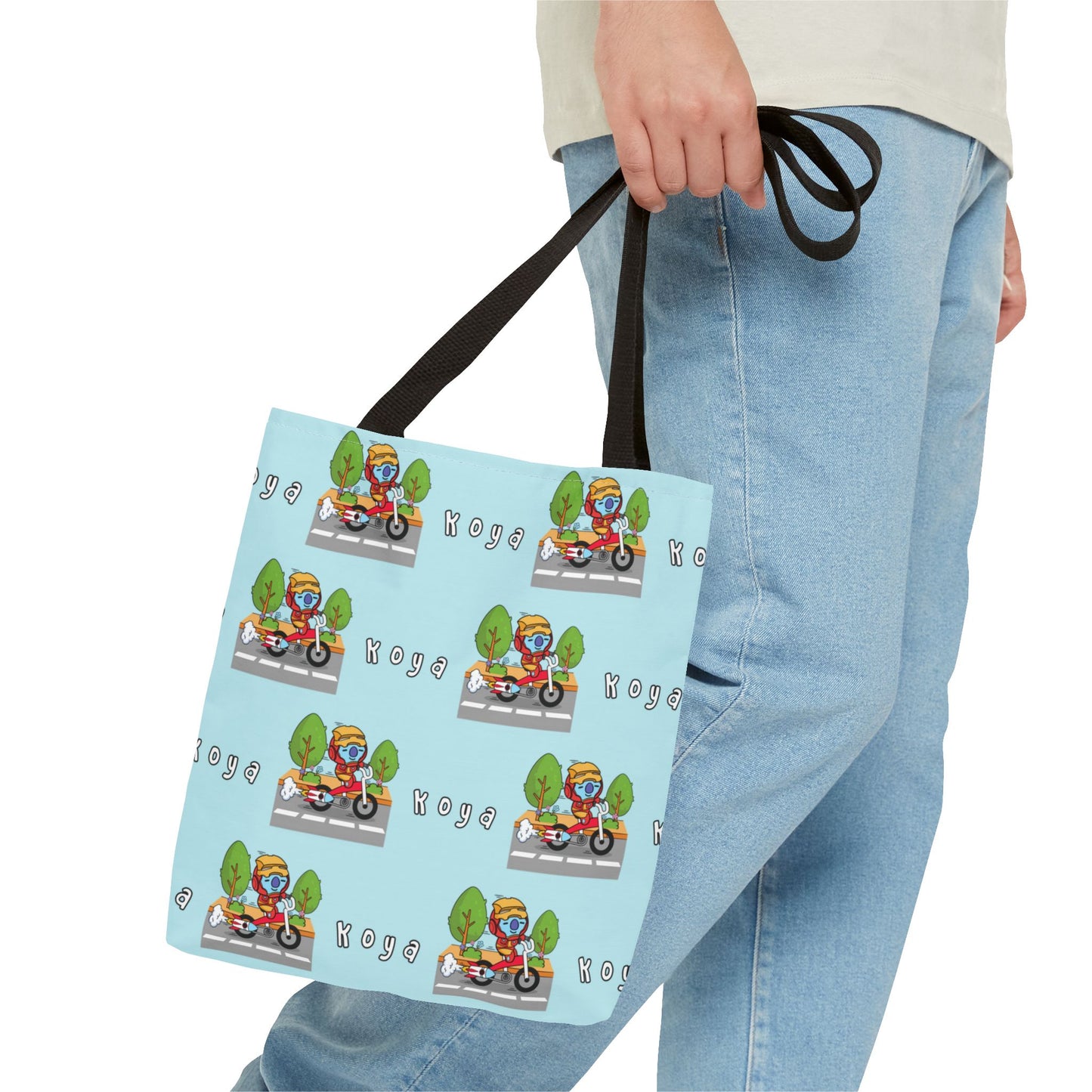 BT21 Koya Blue Tote Bag Pattern Design