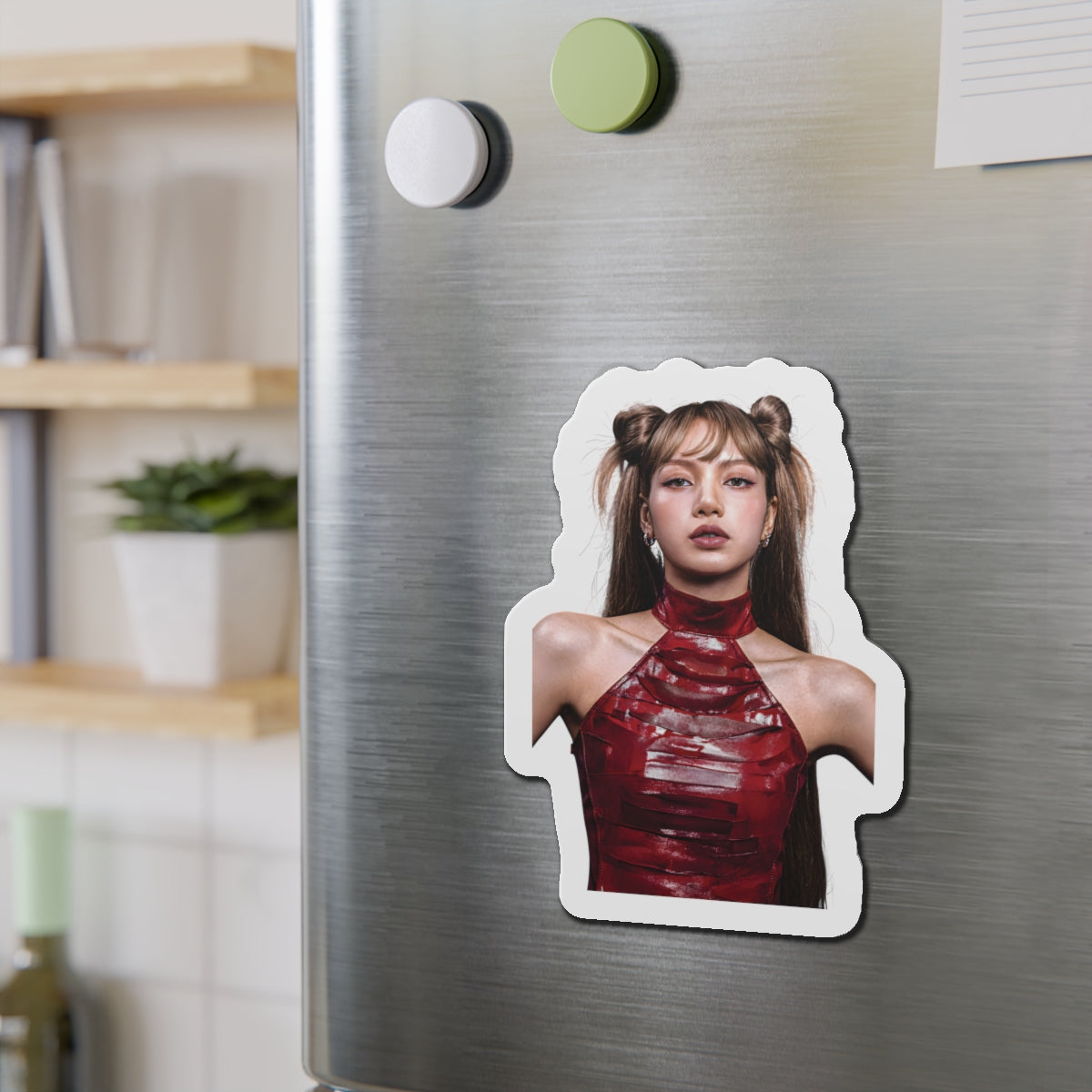 Lalisa Manoban Blackppink Gift for Lisa Fans Lillies Magnet Design 1