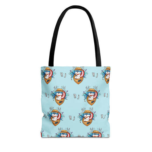 BT21 RJ Blue Tote Bag Pattern Design