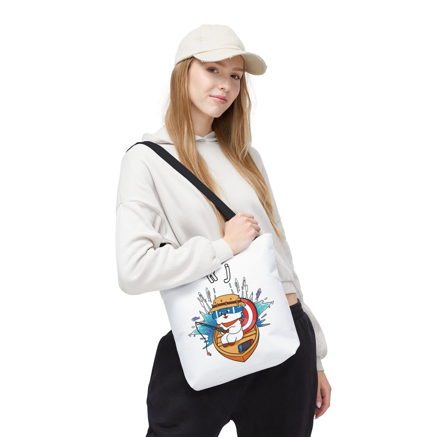 BT21 RJ White Tote Bag Single Design