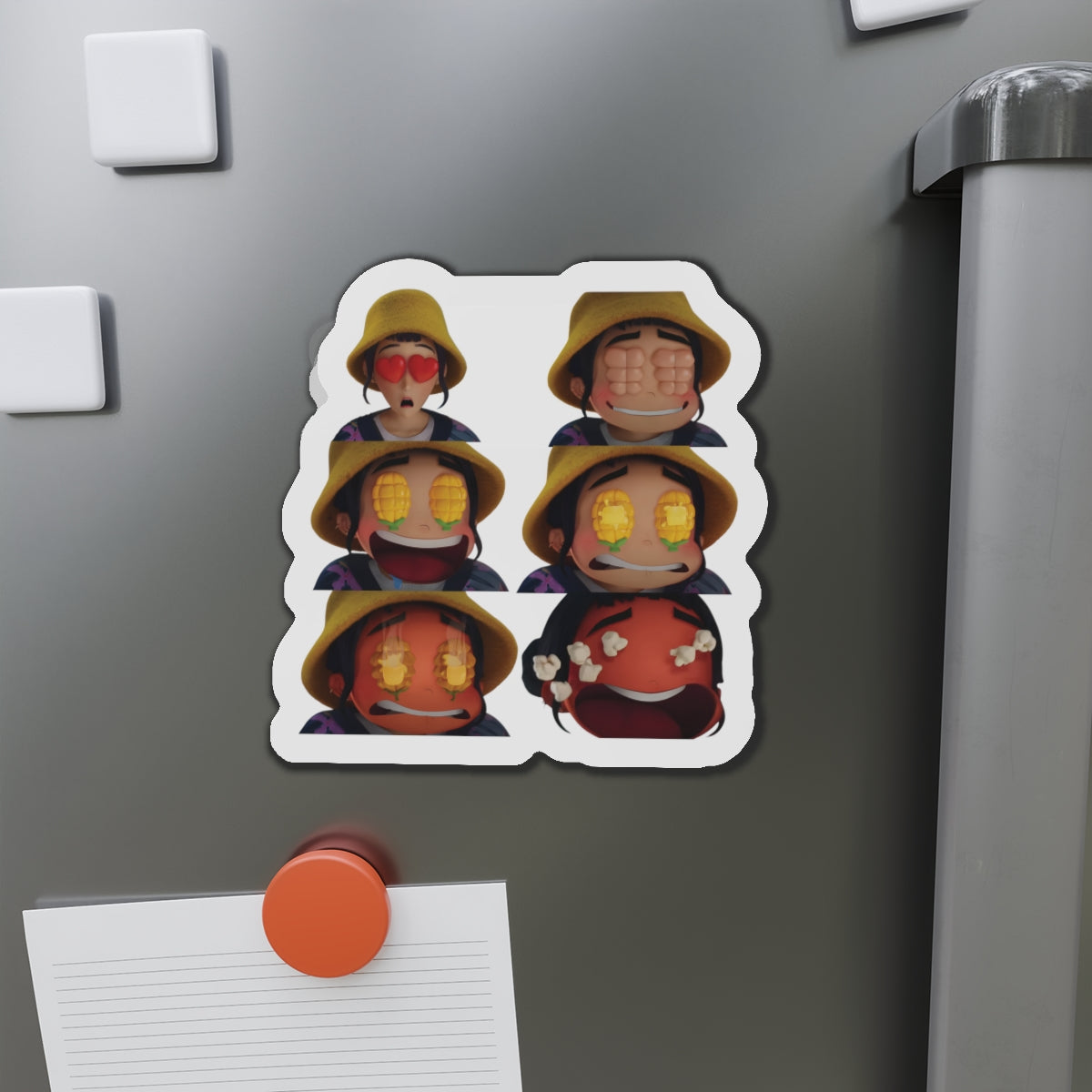 Kpop Demon Hunters Huntrix Zoey Popcorn Eyes Sequence Magnet