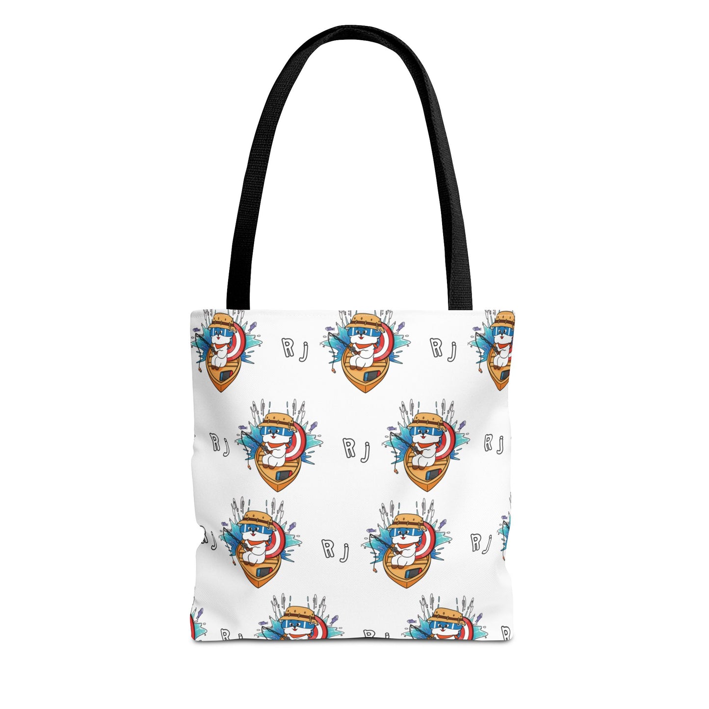 BT21 RJ White Tote Bag Pattern Design