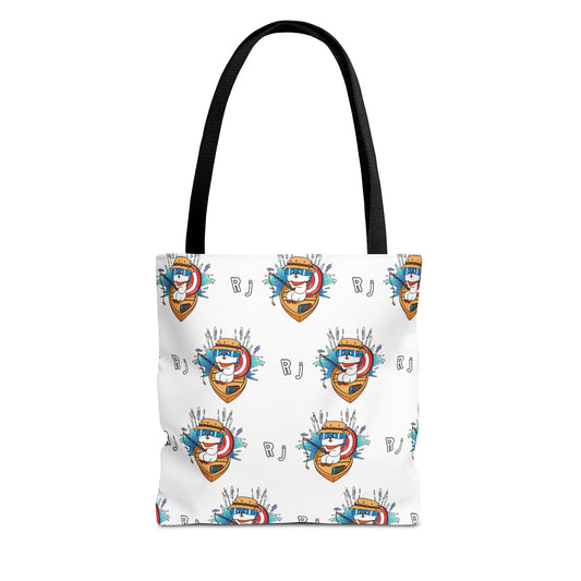 BT21 RJ White Tote Bag Pattern Design