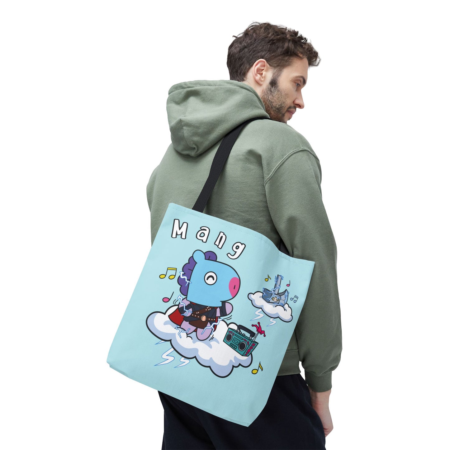 BT21 Mang Blue Tote Bag Single Design