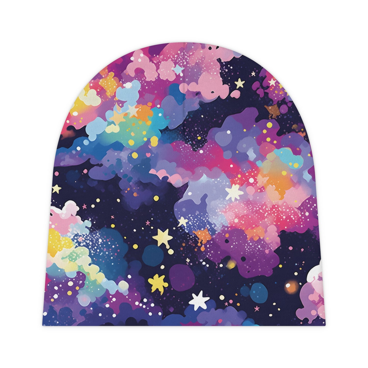 Newborn Baby Beanie Galaxy Design