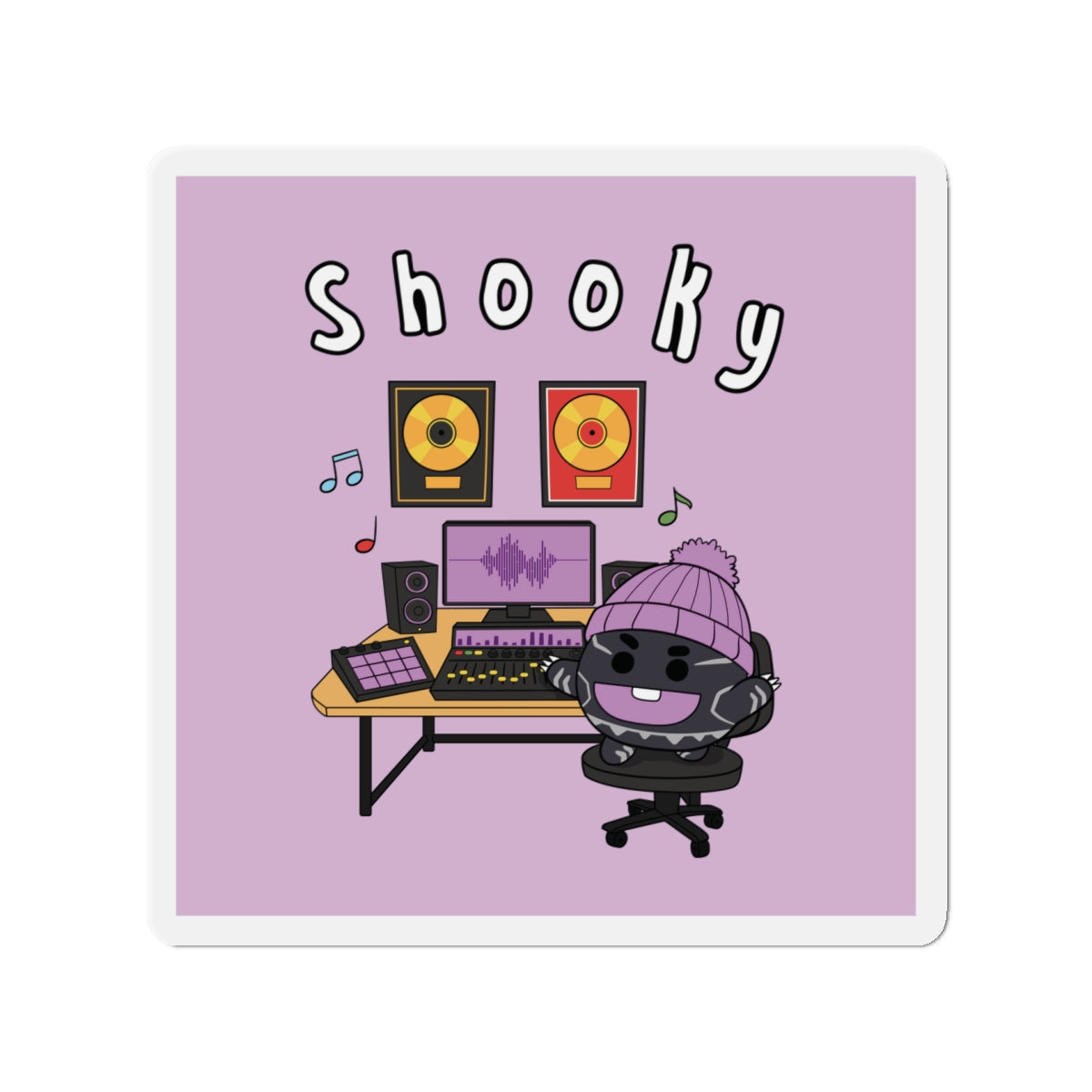 BT21 Shooky Purple Magnet