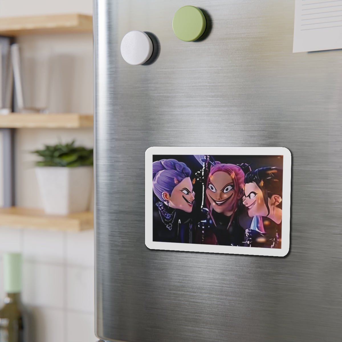 Kpop Demon Hunters Huntrix Rumi Mira Zoey Scheming Against Saja Boys Meme Magnet