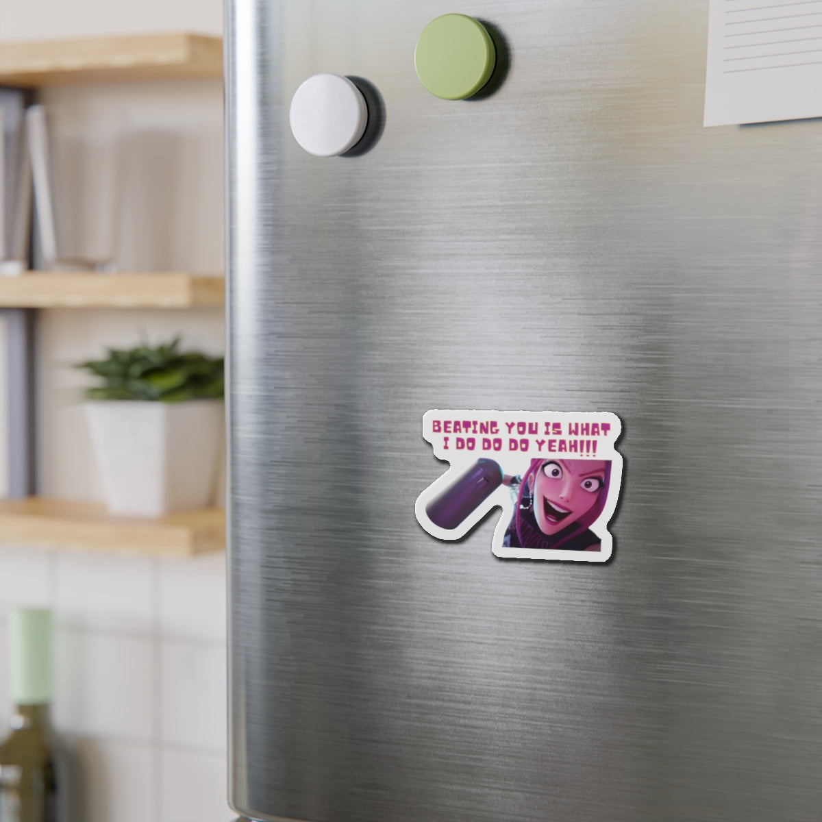 Kpop Demon Hunters Huntrix Mira Beating You Is What I do Magnet