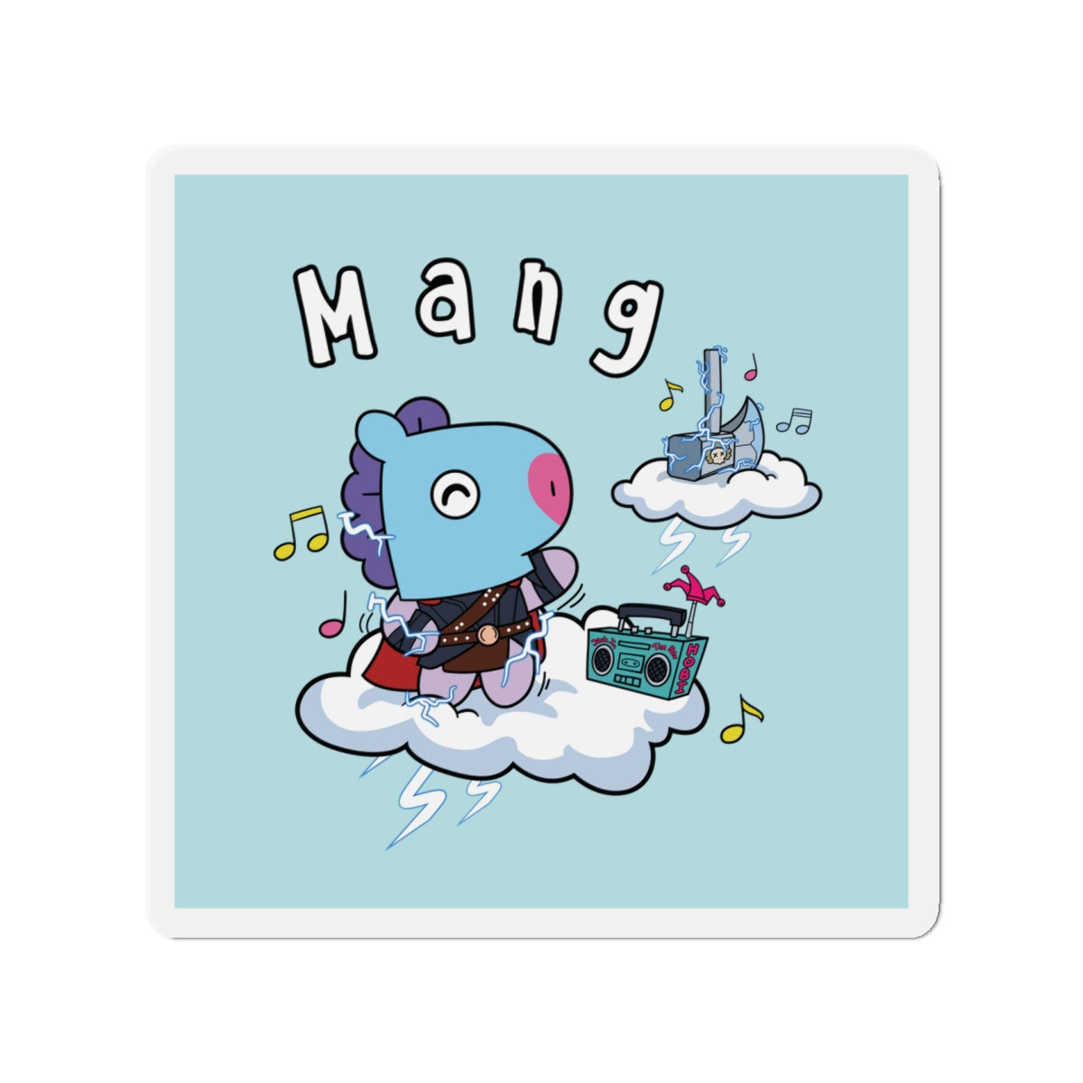 BT21 Mang Blue Magnet