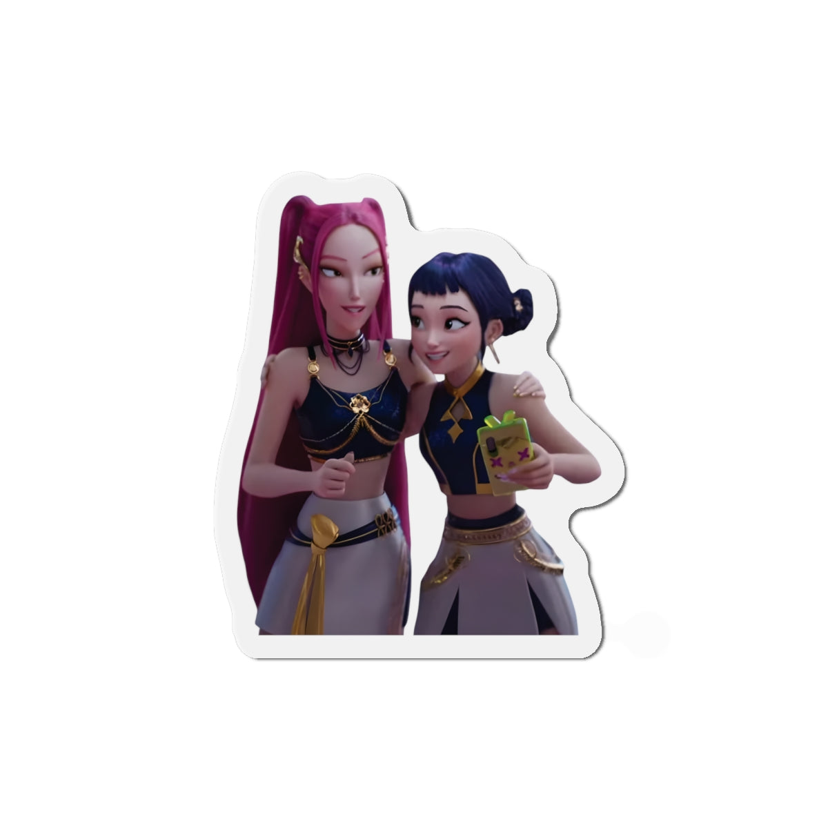 Kpop Demon Hunters Huntrix Mira And Zoey Golden Magnet