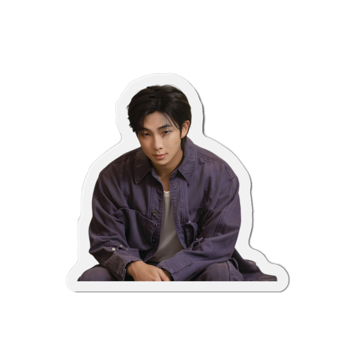 BTS Kim Namjoon Indigo Album Photoshoot Wearing Blue Outfit Pose 2 Magnet
