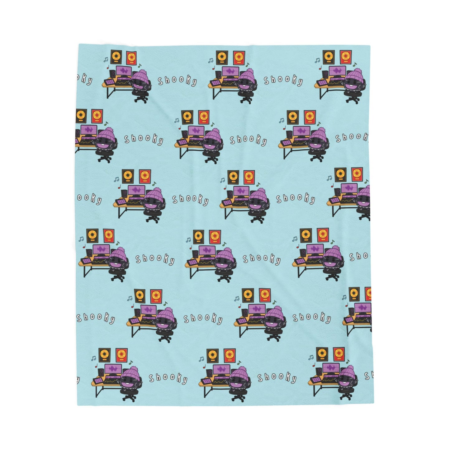 Blue Shooky Blanket - BT21 Pattern Design