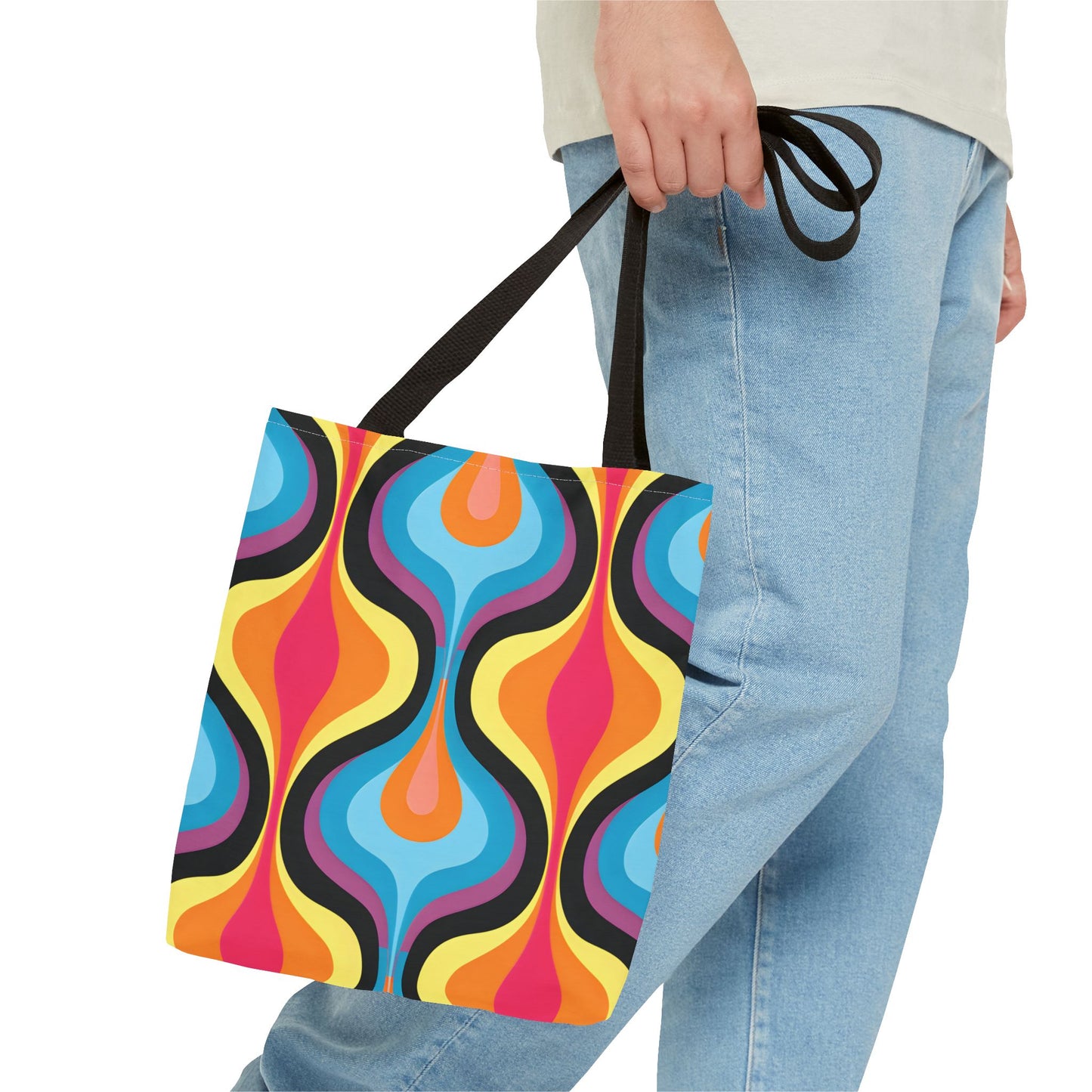 Retro Pattern Tote Bag Design 1
