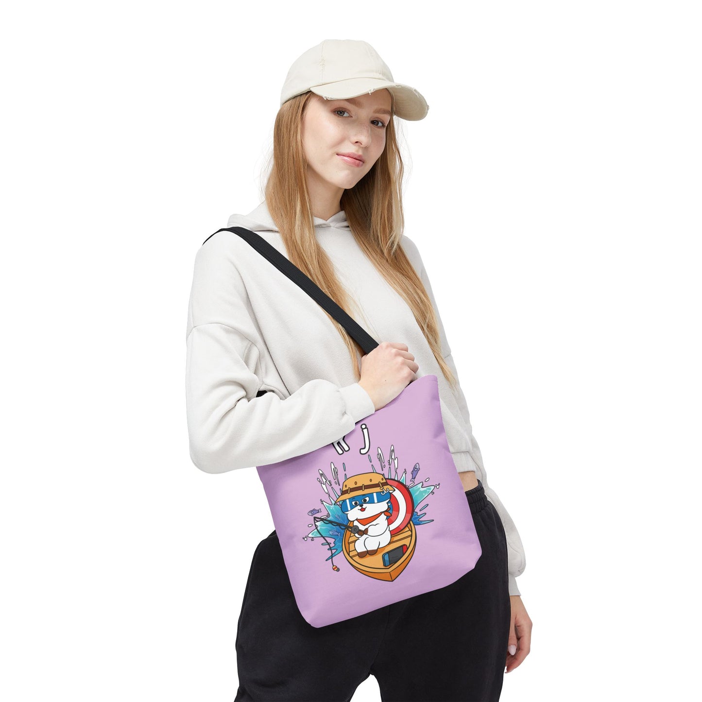 BT21 RJ Purple Tote Bag Single Design