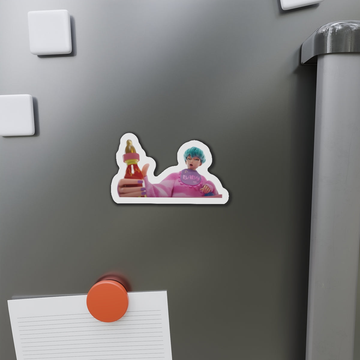 Kpop Demon Hunters Saja Boys Baby Hot Sauce Challenge Magnet