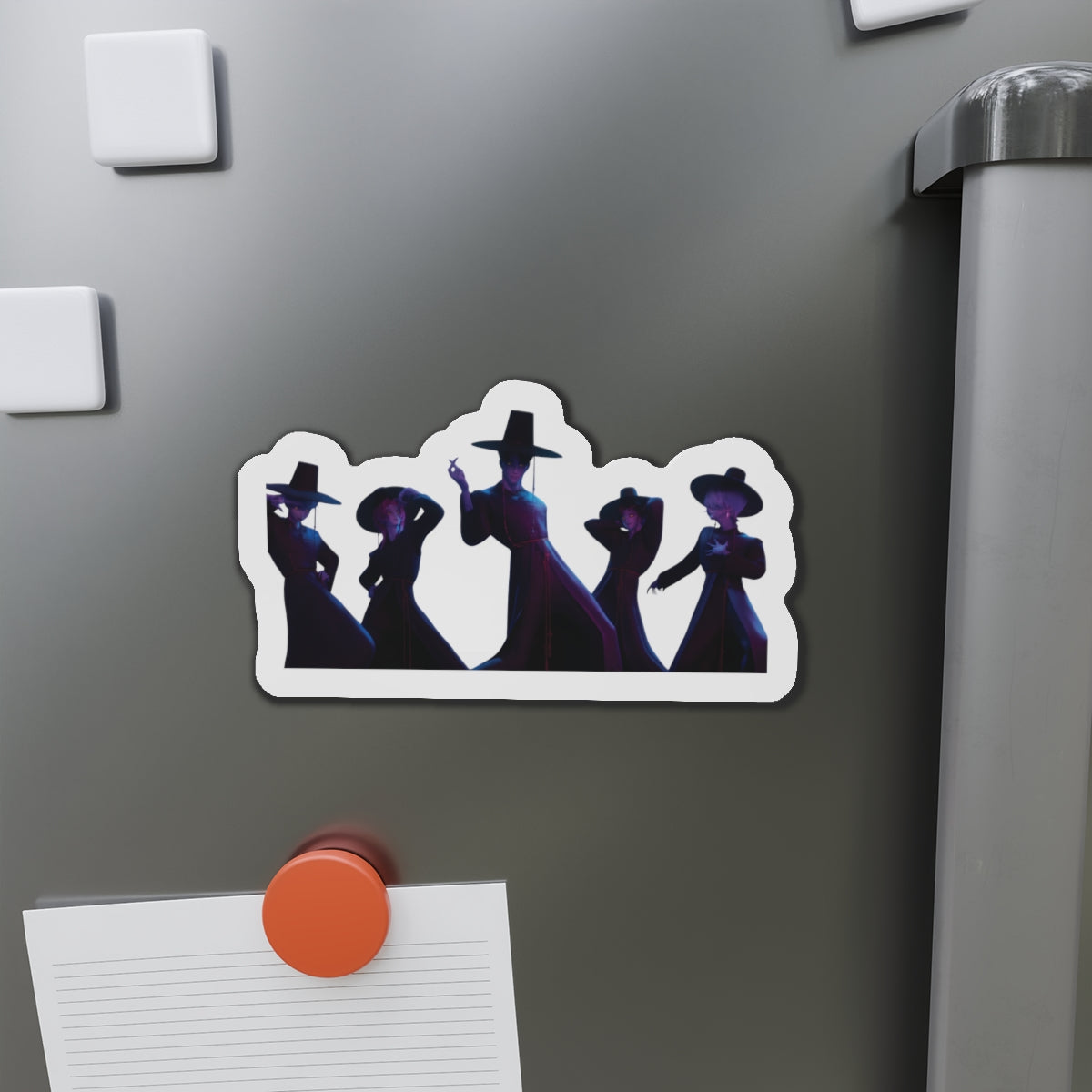 Kpop Demon Hunters Saja Boys Demon Pose for Gwi-ma Magnet