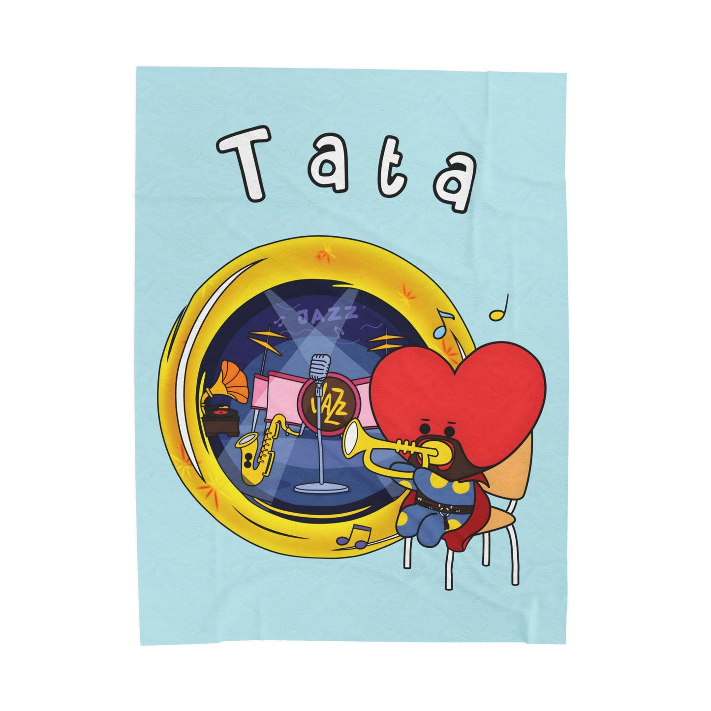 Blue Tata Blanket - BT21 Single Design