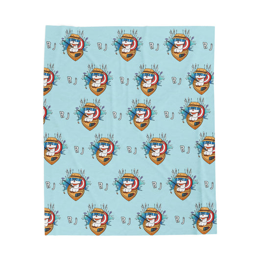 Blue RJ Blanket - BT21 Pattern Design