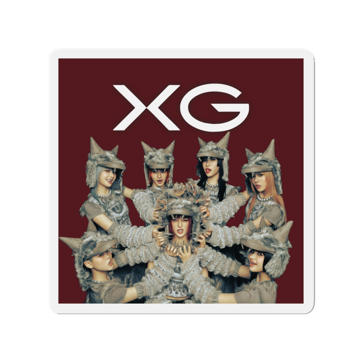 Maroon BG XG Woke Up Magnet 2