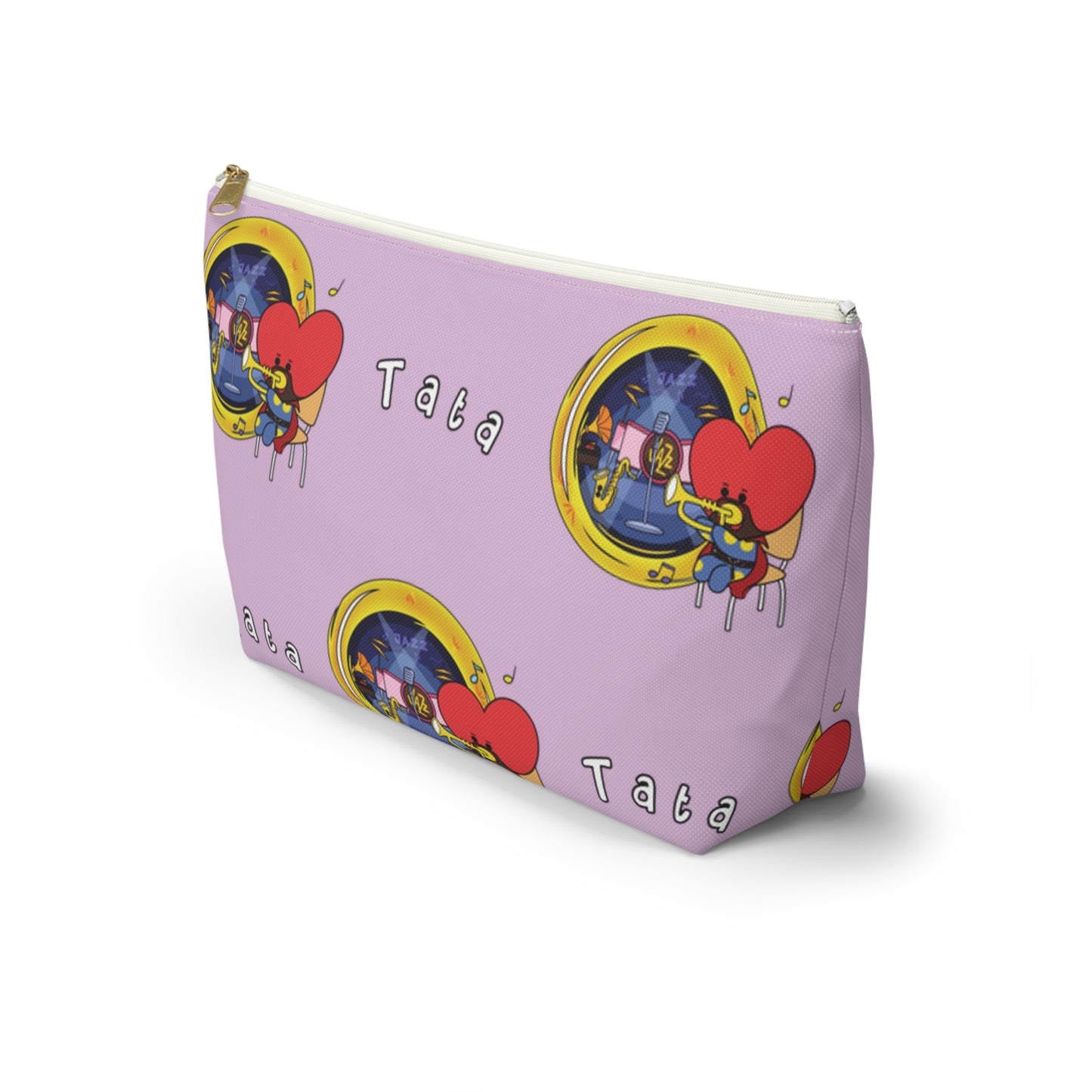 BT21 Tata Purple Pattern Travel Bag