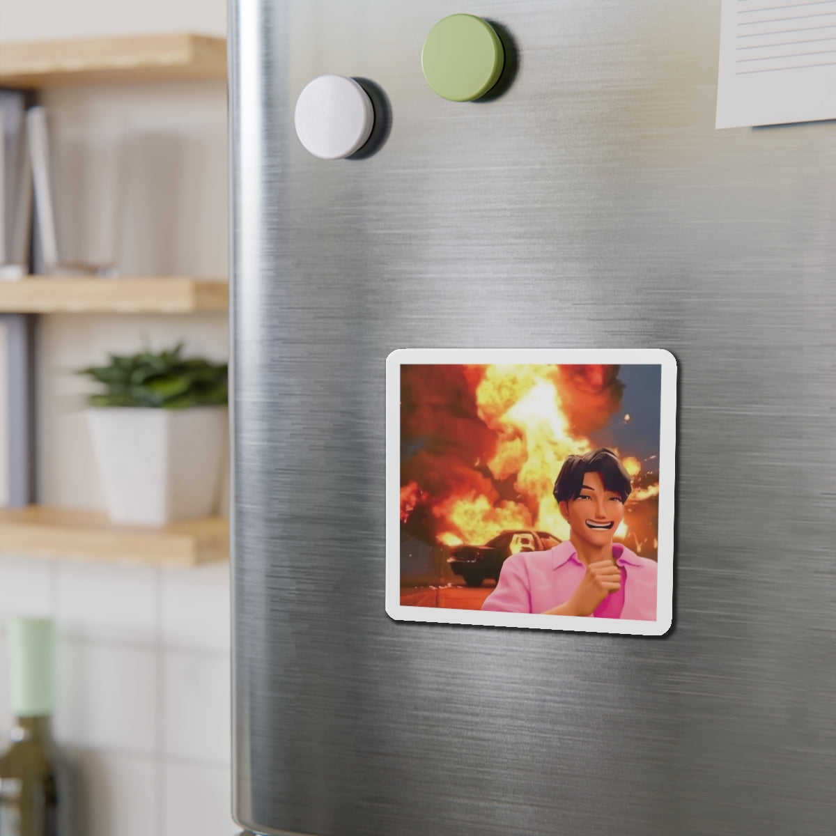 Kpop Demon Hunters Saja Boys Jinu Running From Rumi Meme Magnet